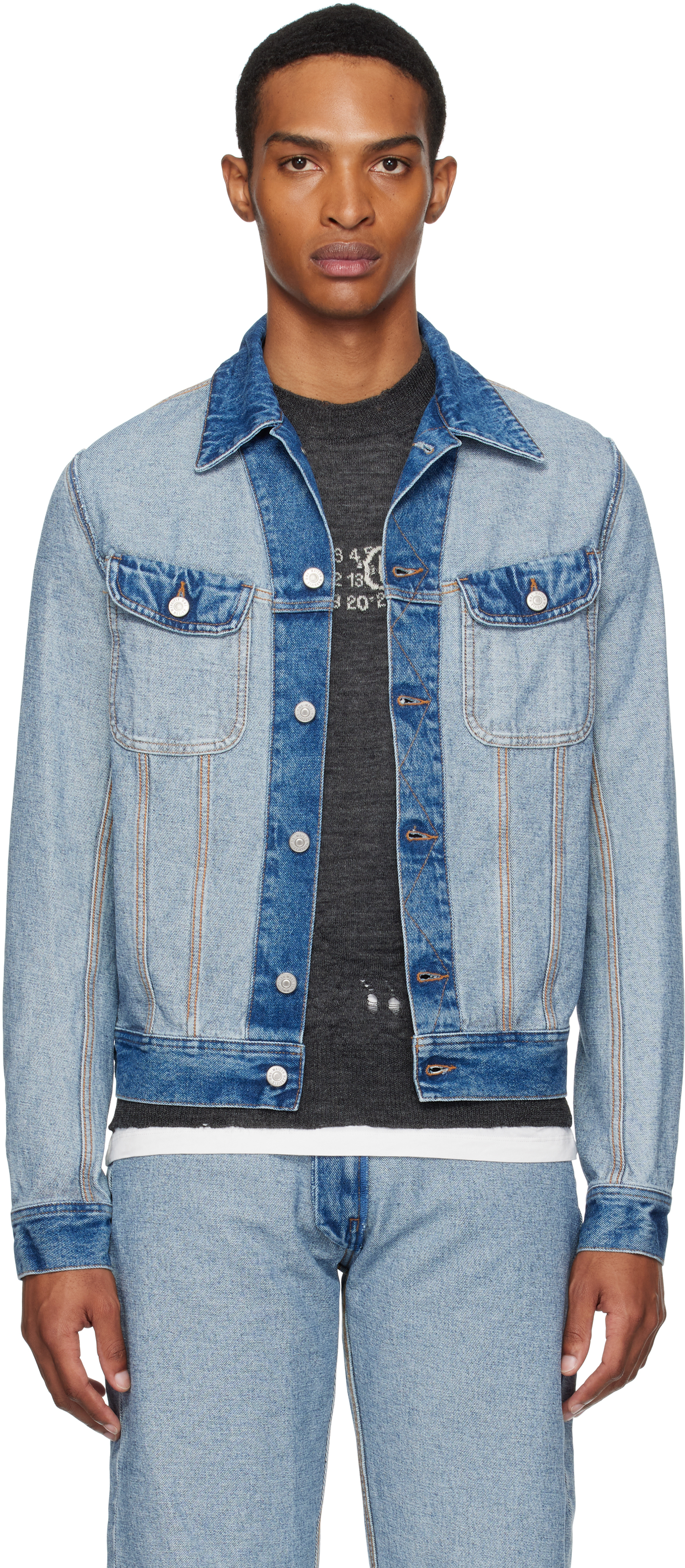 Blue Reversed Denim Jacket