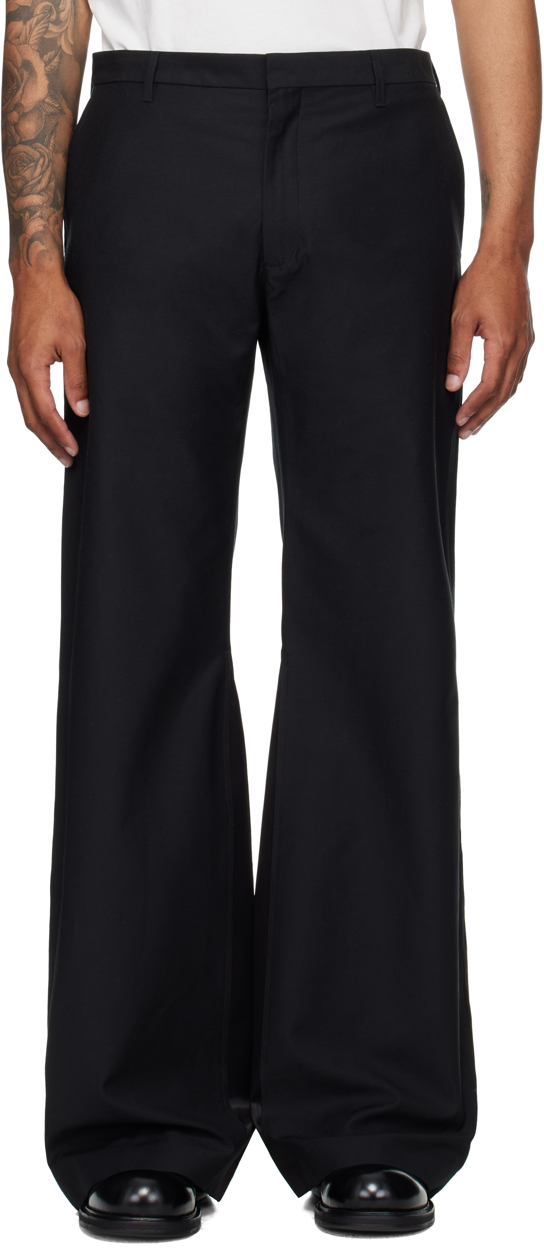 Black Flared Trousers
