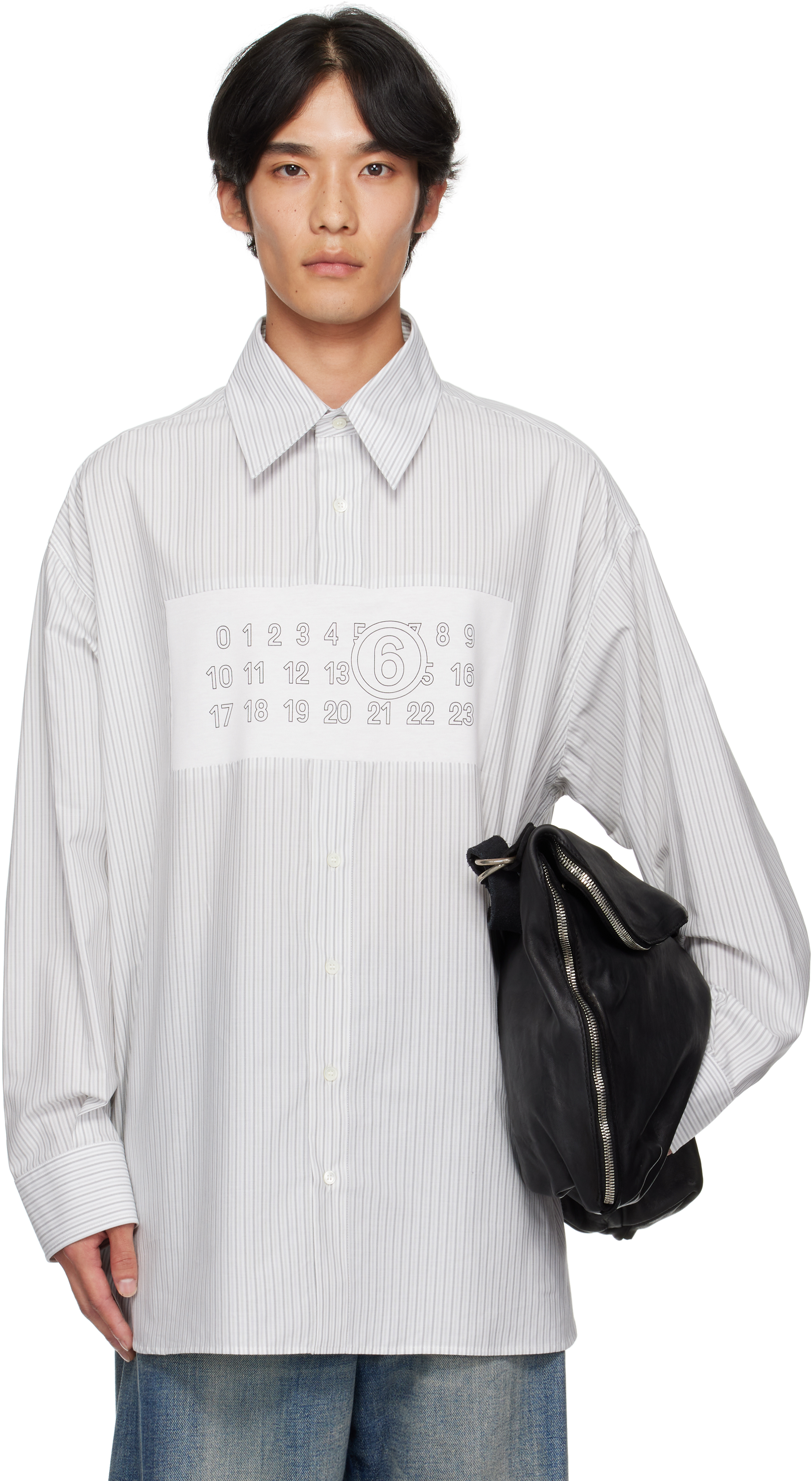 White Striped Long Sleeve Shirt