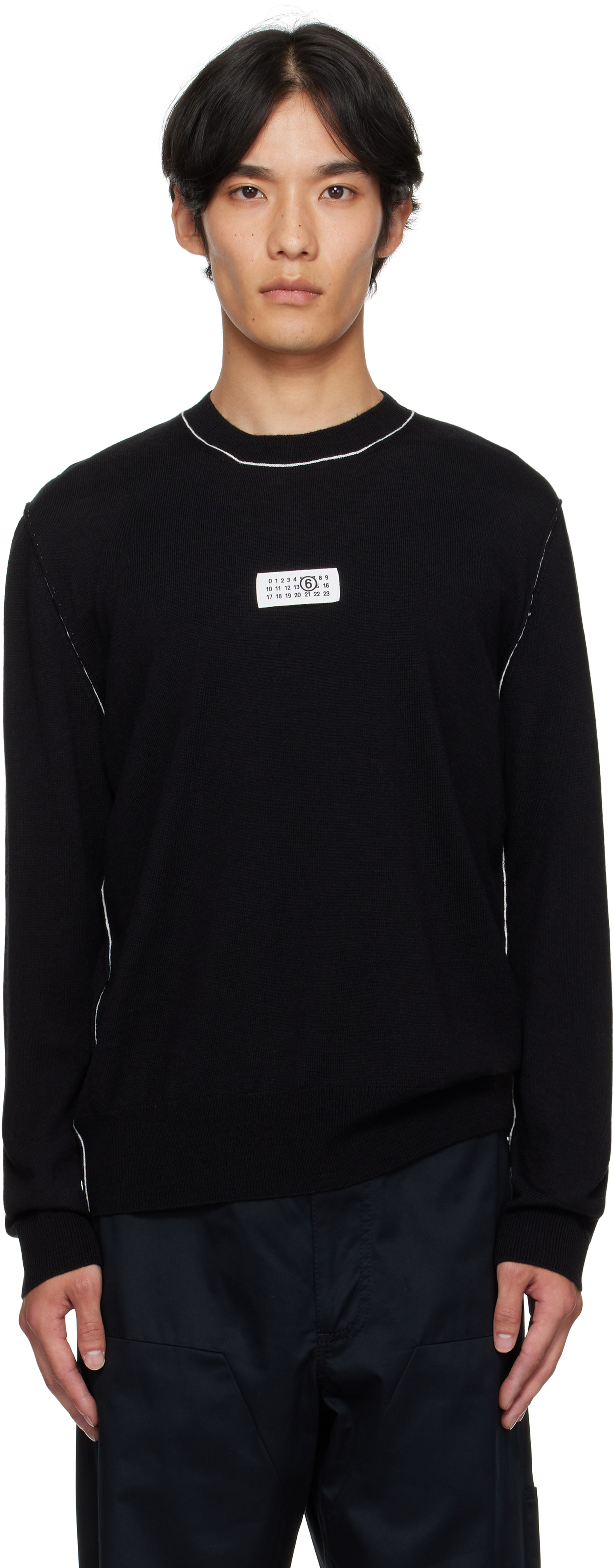 ⚫︎MM6 Maison Margiela⚫︎ブラックMM6 スウェット 16Y セール】MM6 Maison Margiela(エムエムシックス メゾン