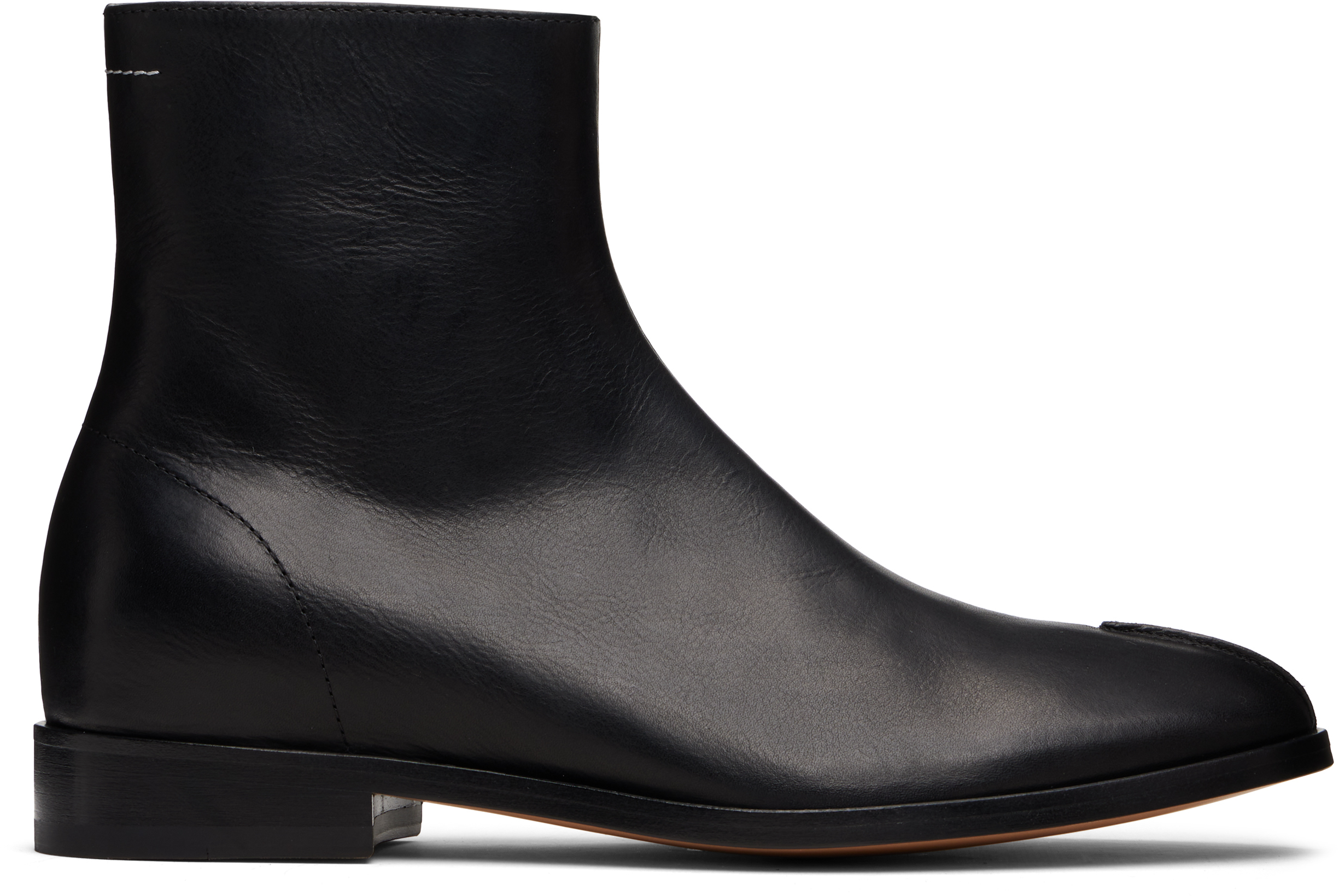 Maison Margiela ステッチ ブーツ MM6 Maison Margielaのブラック New Classic ステッチ ブーツがセール中
