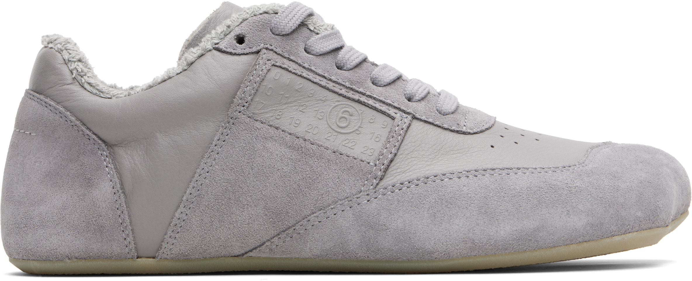 【関税込み】MM6 Maison Margiela グレー Anatomic スニーカー MM6 Maison Margiela: グレー Anatomic スニーカー | SSENSE 日本