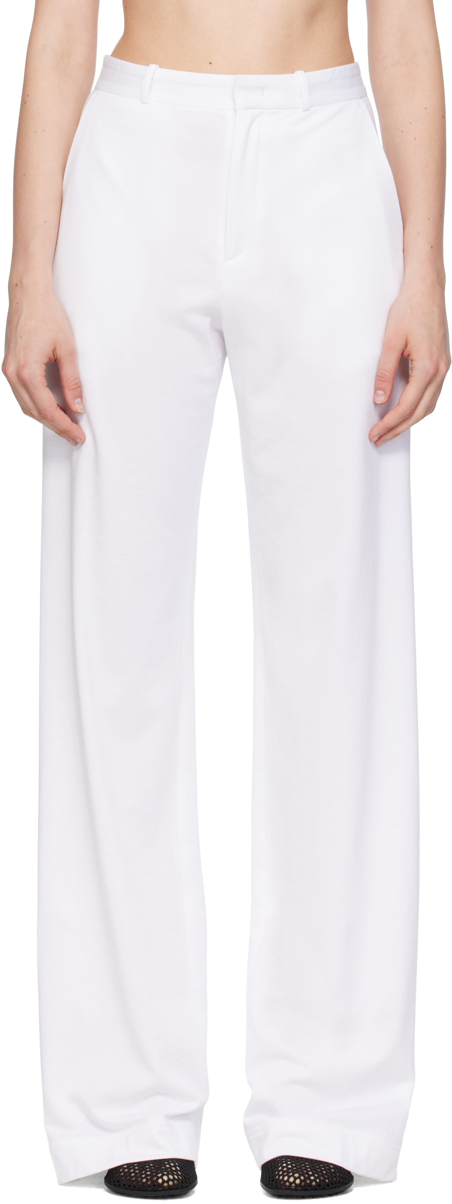 White Classic Trousers