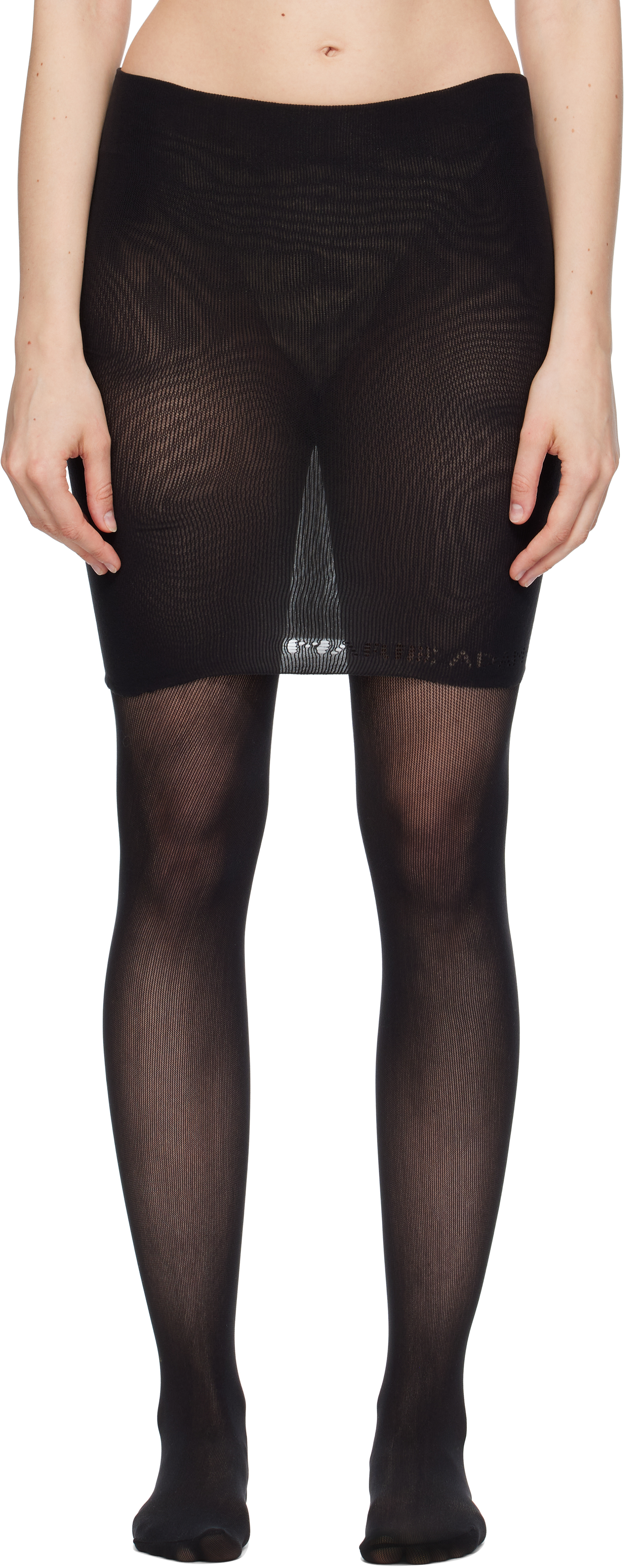 Black Collant Miniskirt