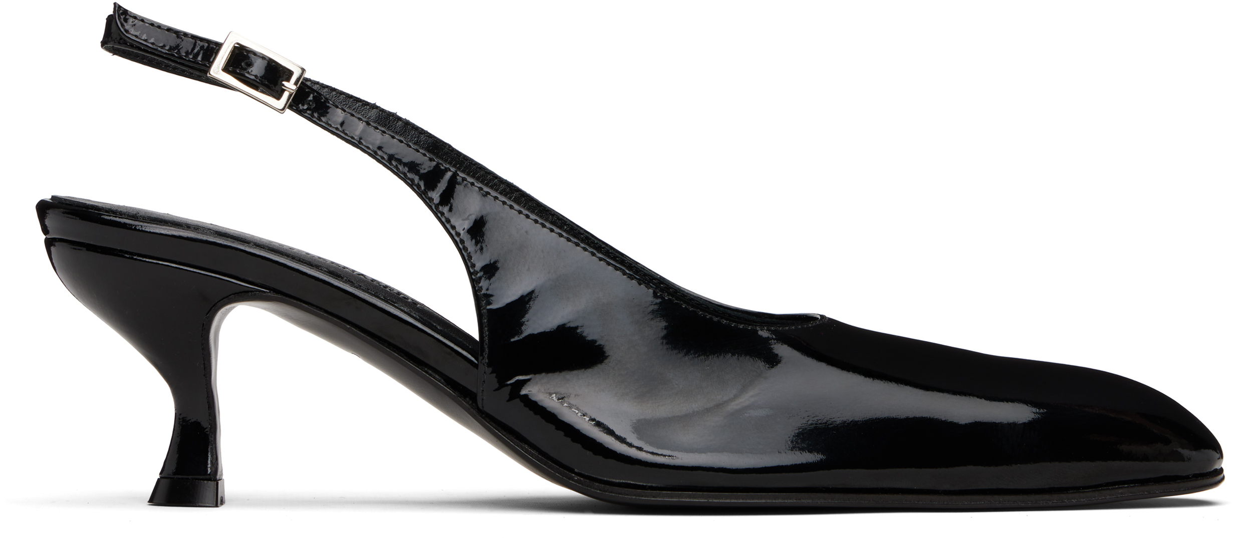 Black Slingback 40mm heels