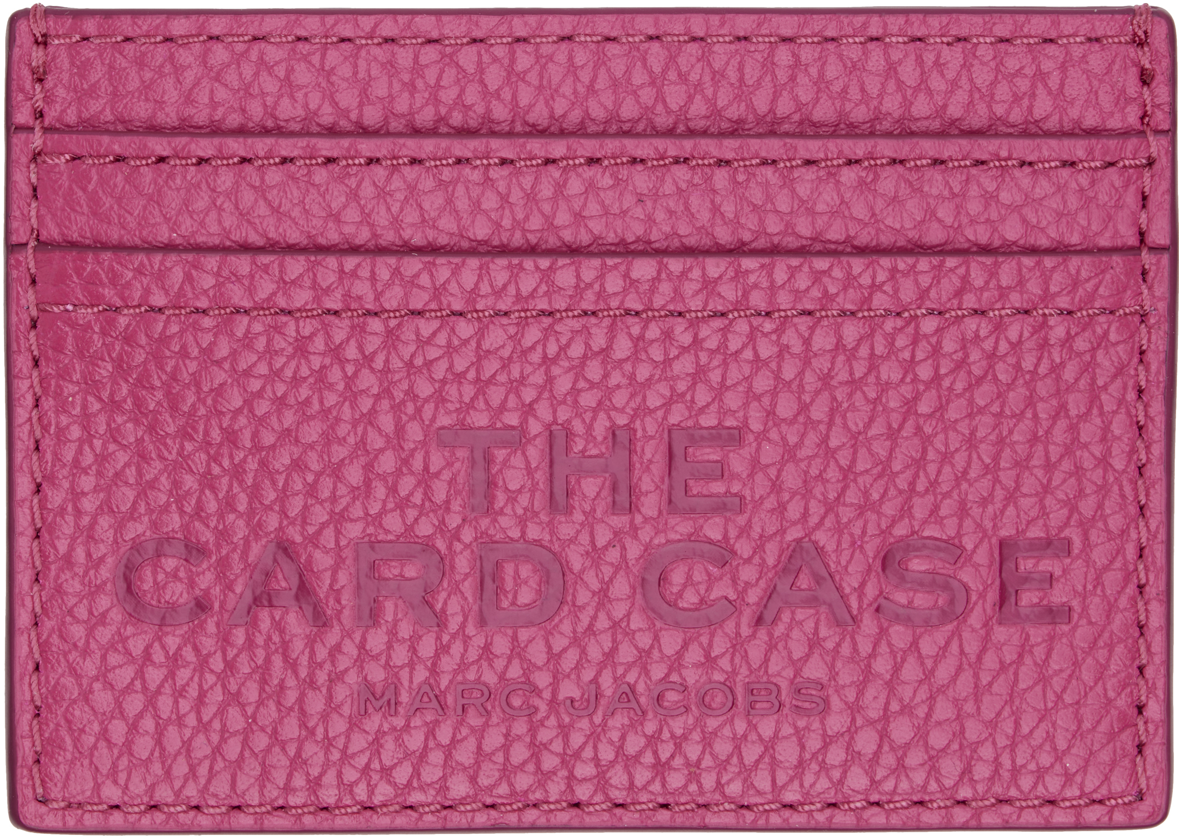 Marc Jacobs Pink 'the Leather Card Case' Card Holder