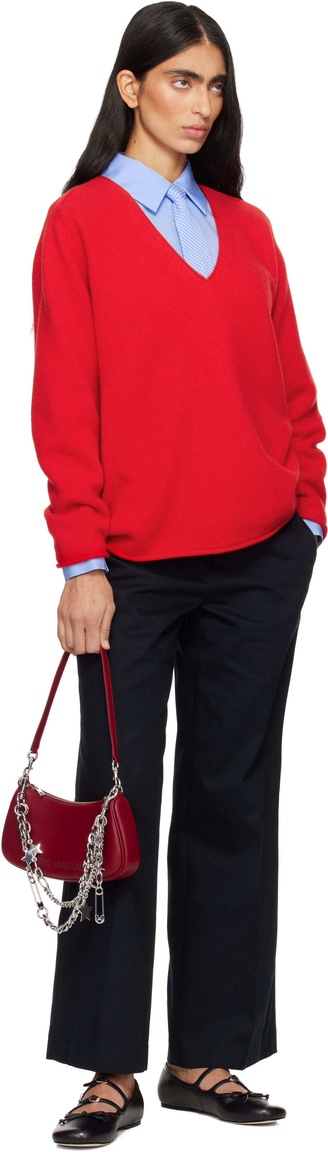 Marc Jacobs Red 'the Star Charm Shoulder' Bag