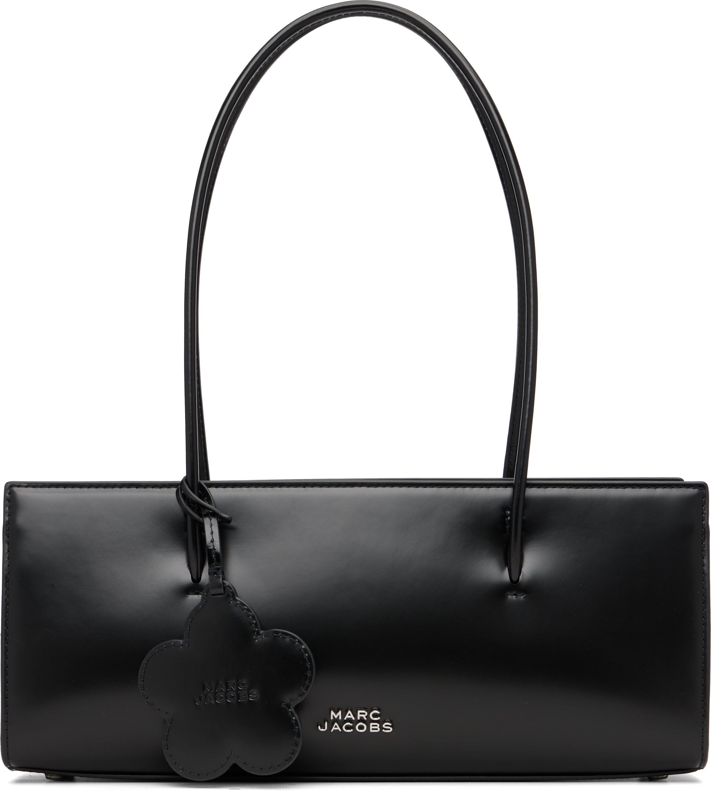 Marc Jacobs Black 'the Glam Mirror Satchel' Bag In Pattern