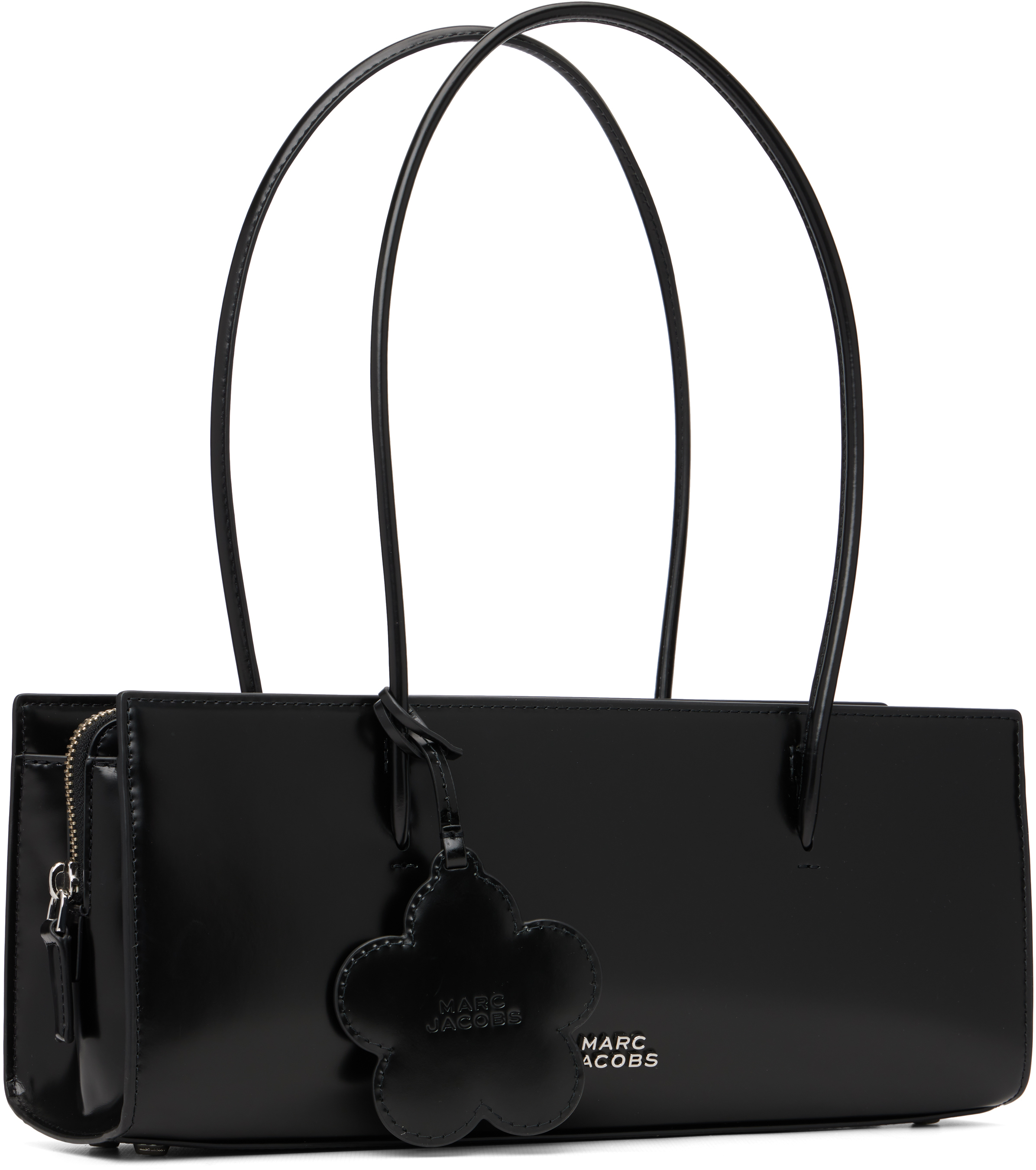 Marc Jacobs Black 'the Glam Mirror Satchel' Bag In Pattern