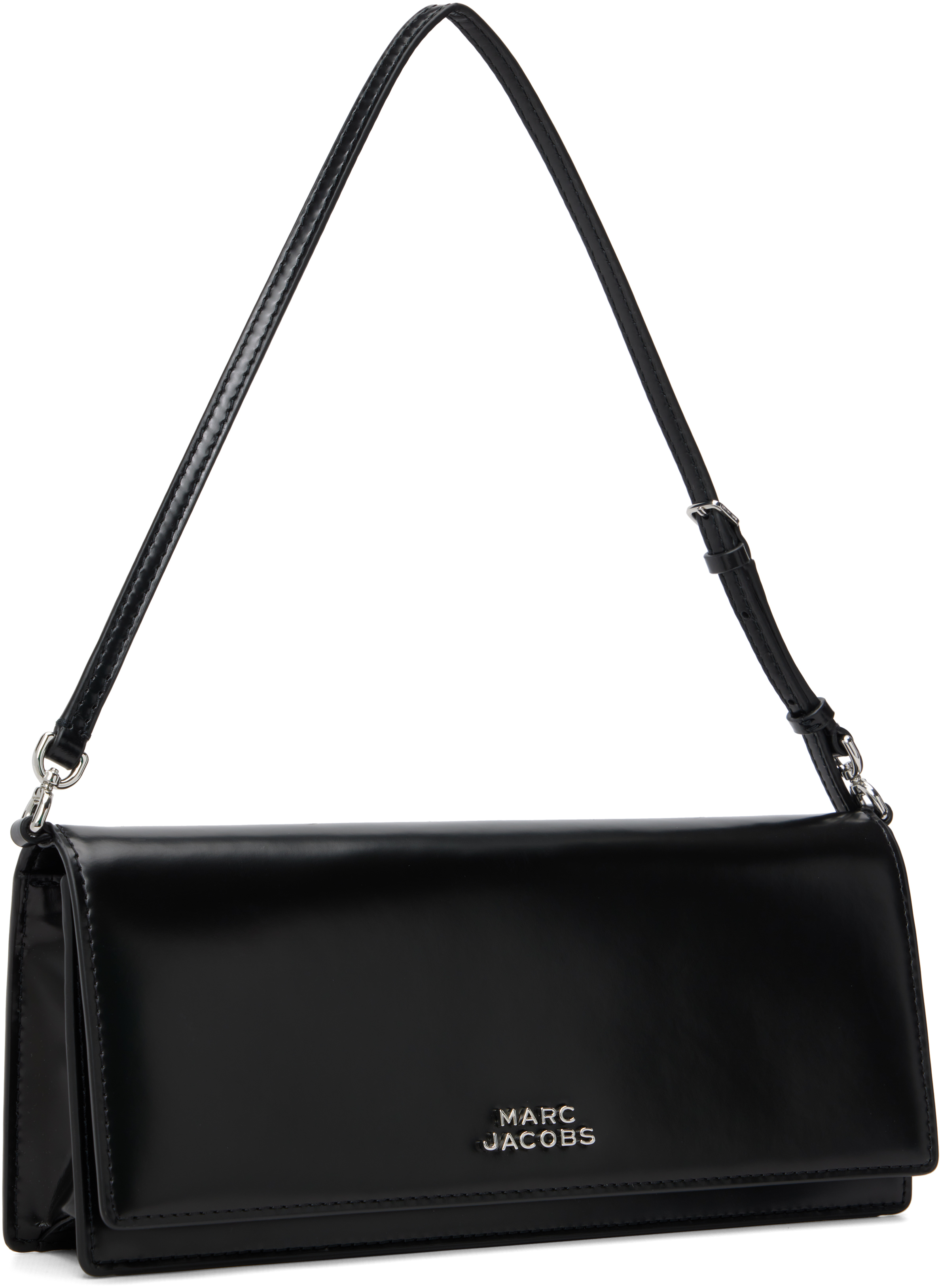 Marc Jacobs Black 'the Glam Mirror' Shoulder Bag In Black