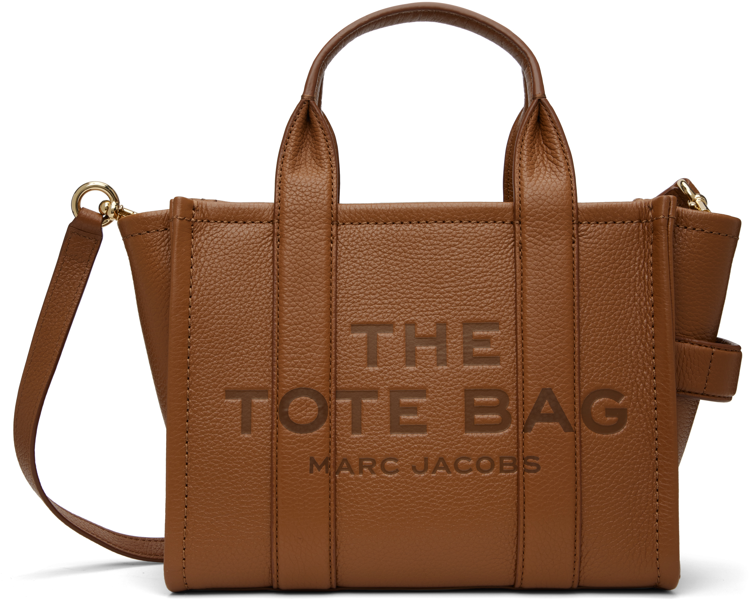 Gray 'The Leather Small Tote Bag' Tote