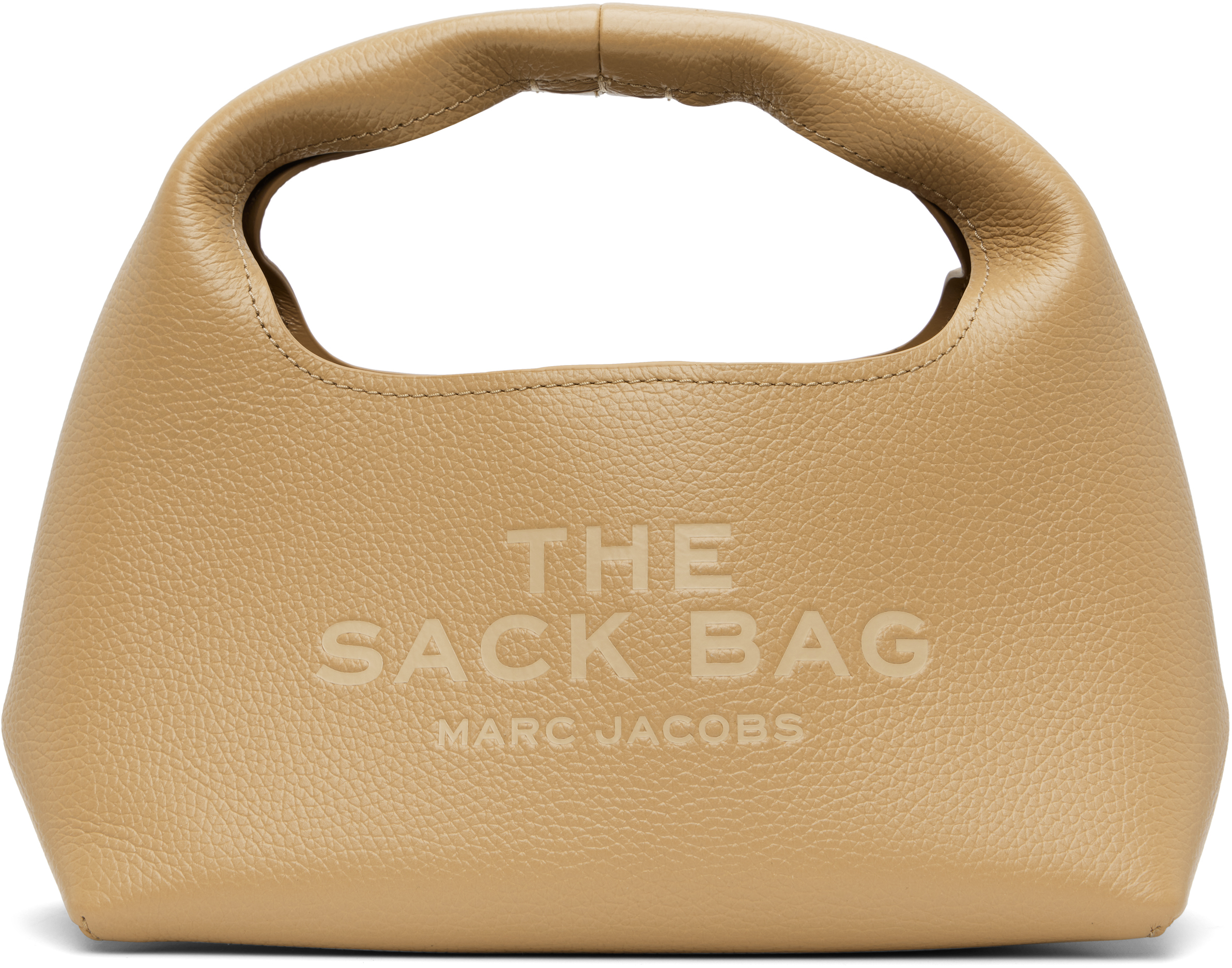 Shop Marc Jacobs Beige 'the Mini Sack' Tote