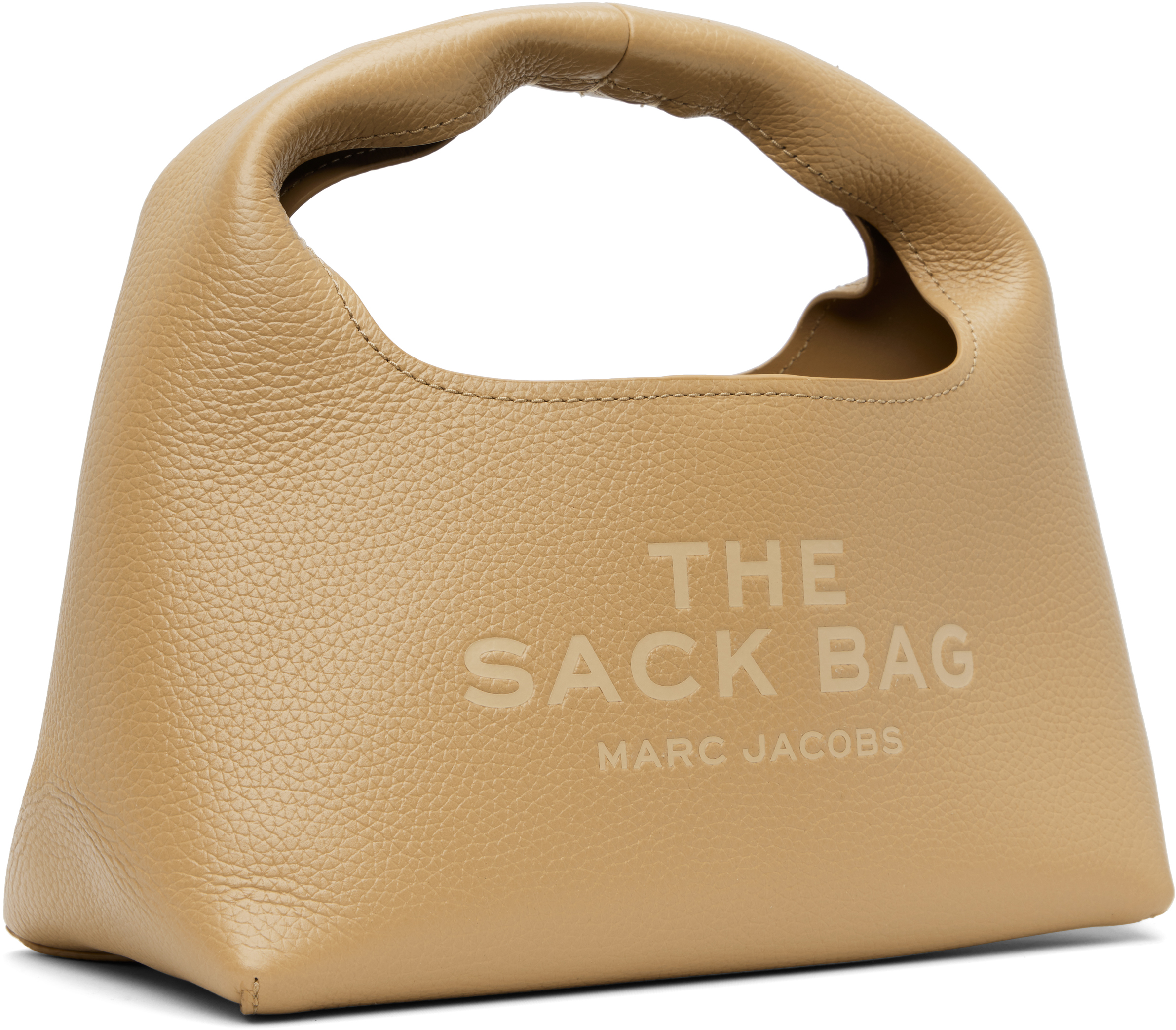 Shop Marc Jacobs Beige 'the Mini Sack' Tote