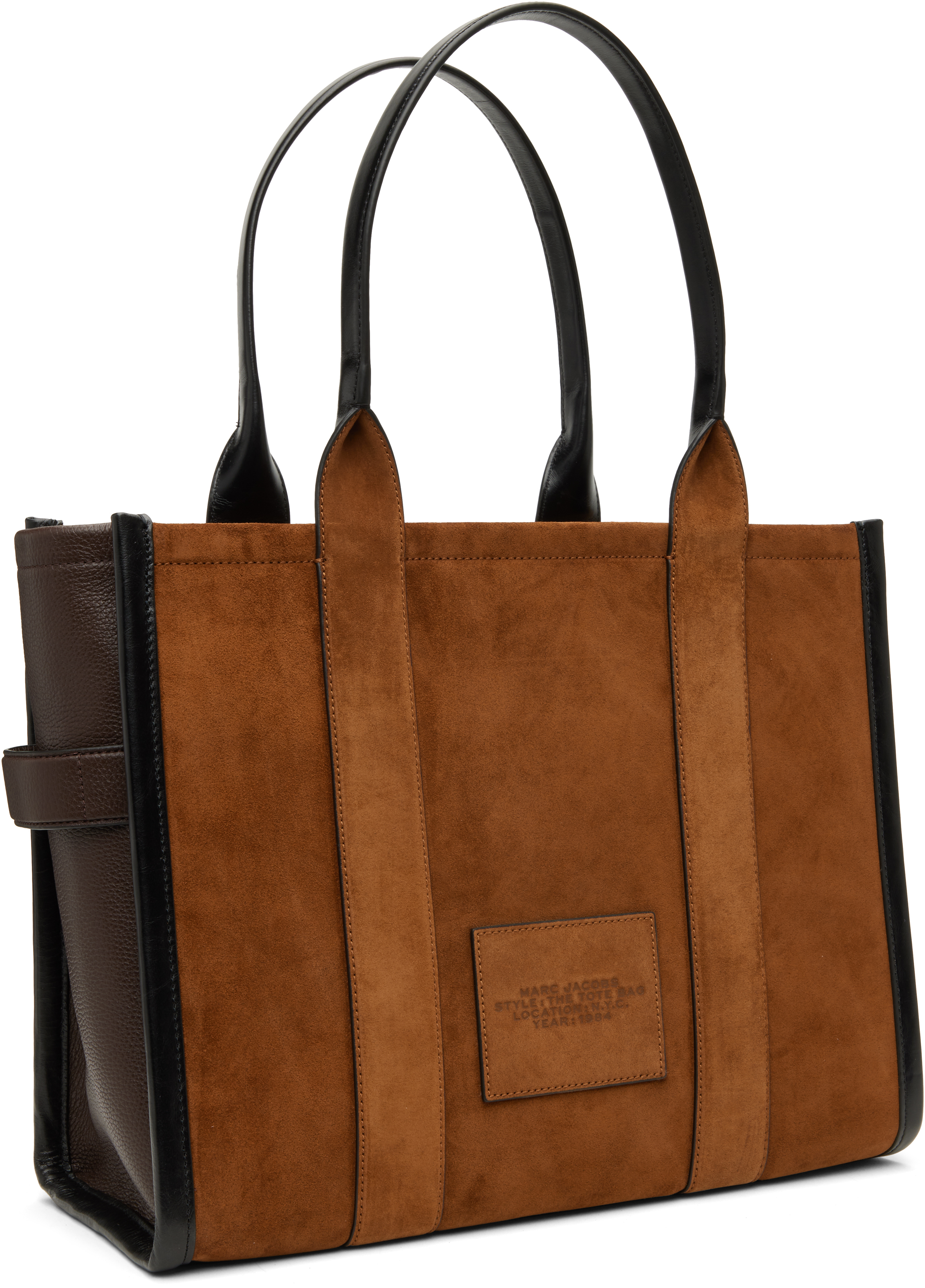 Marc Jacobs Tan & Brown 'the Suede Large' Tote