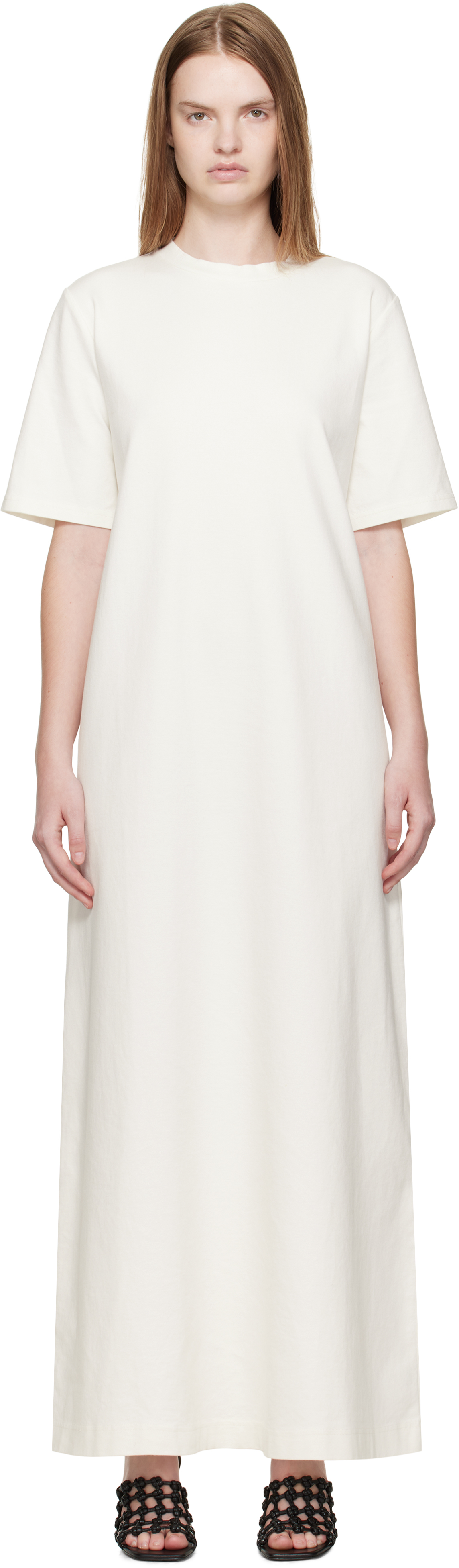 La Collection Off-white Josephina Maxi Dress In White