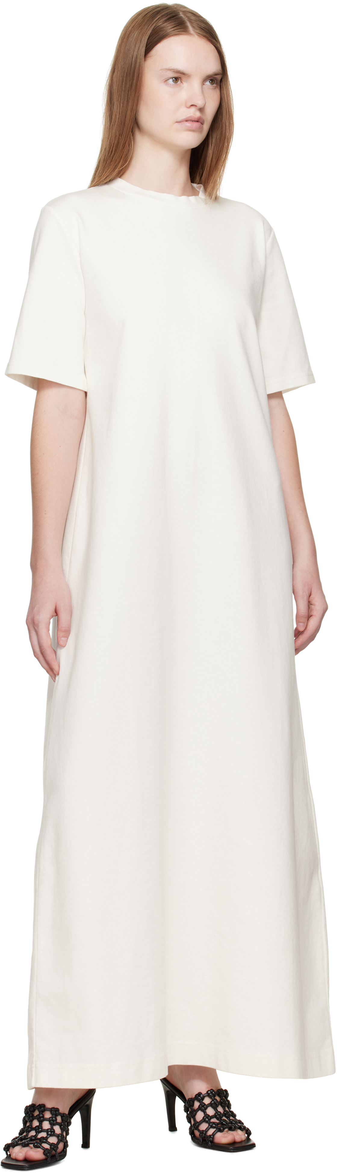 La Collection Off-white Josephina Maxi Dress In White
