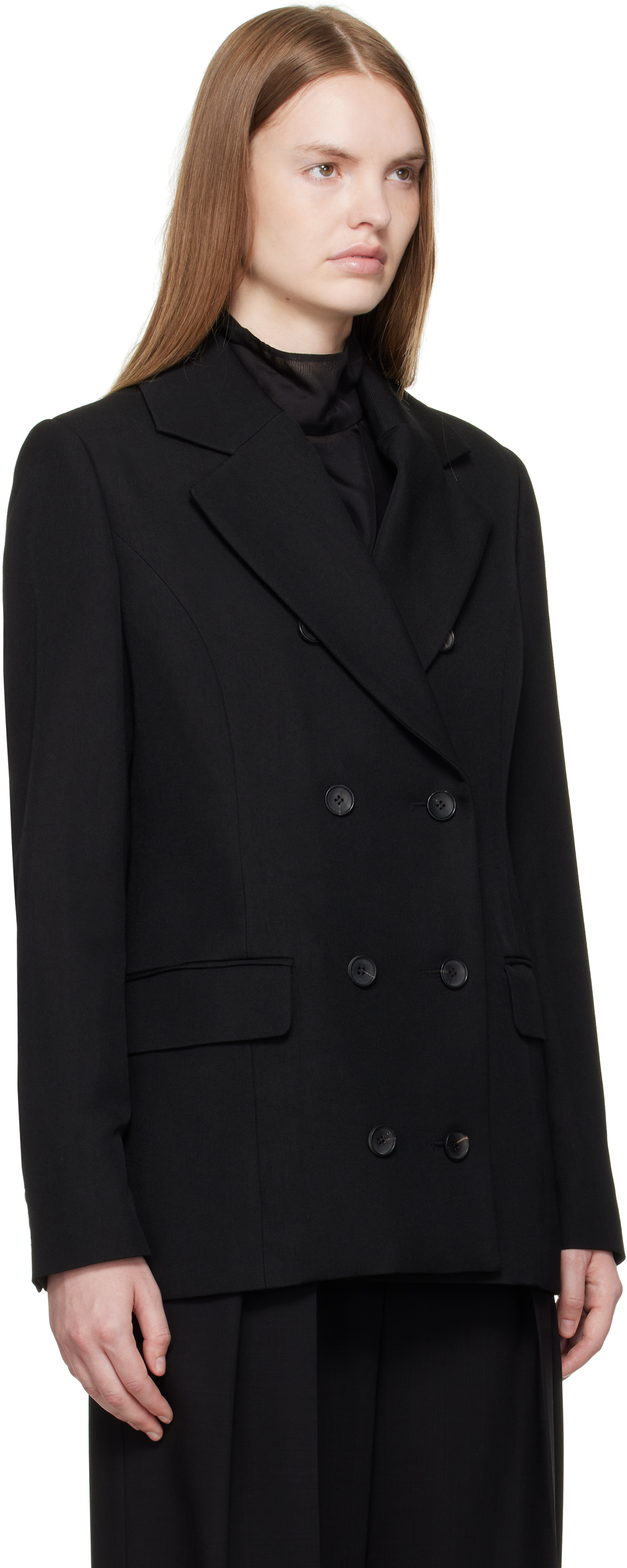 La Collection Black Philippa Blazer In Black