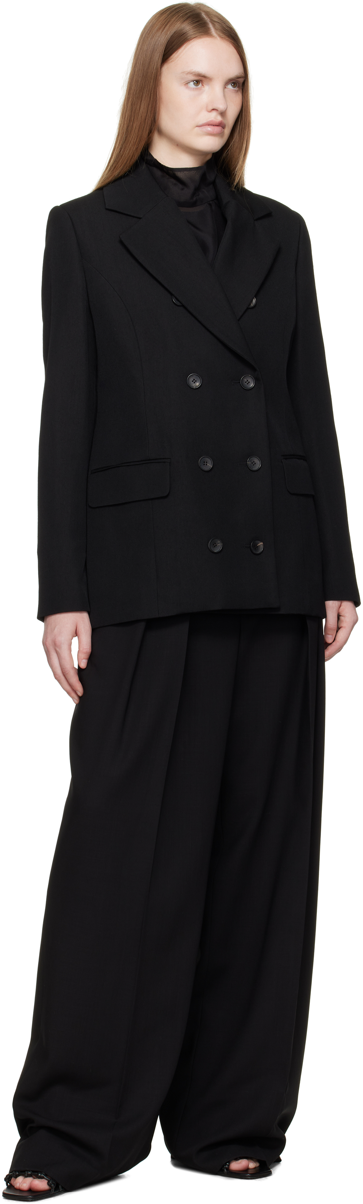 La Collection Black Philippa Blazer In Black