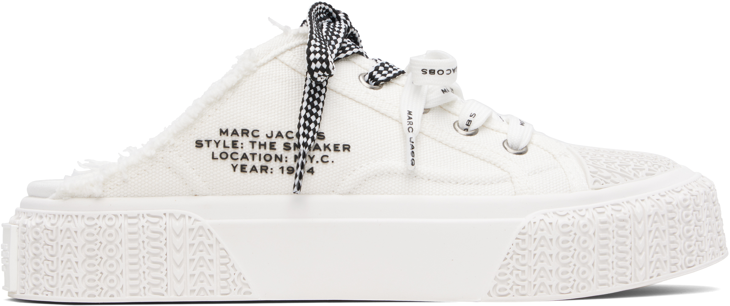 [MARC JACOBS]スニーカーミュール Shop Marc Jacobs - The Sneaker Canvas Mules | Saks Fifth