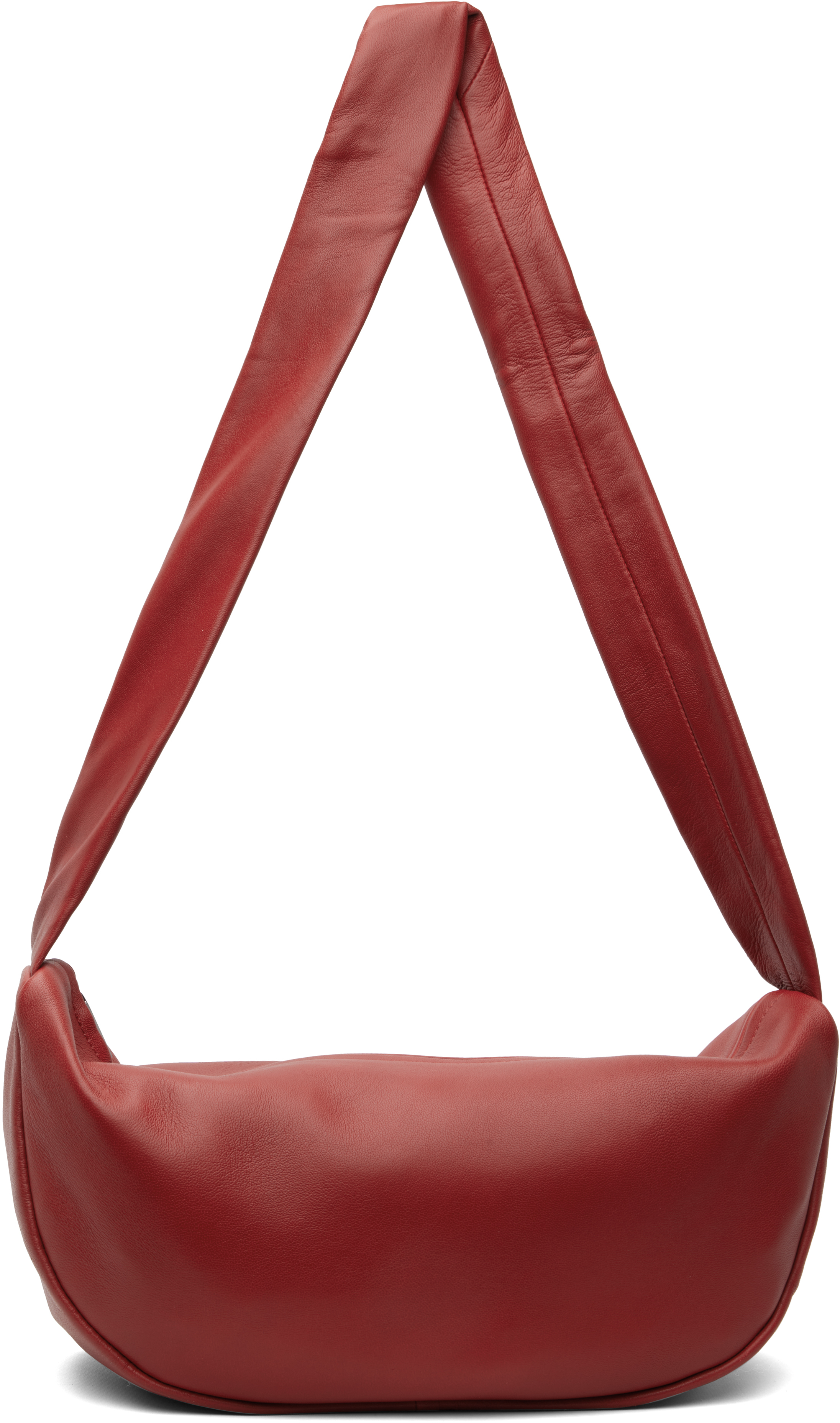Red Soft Crescent Bag