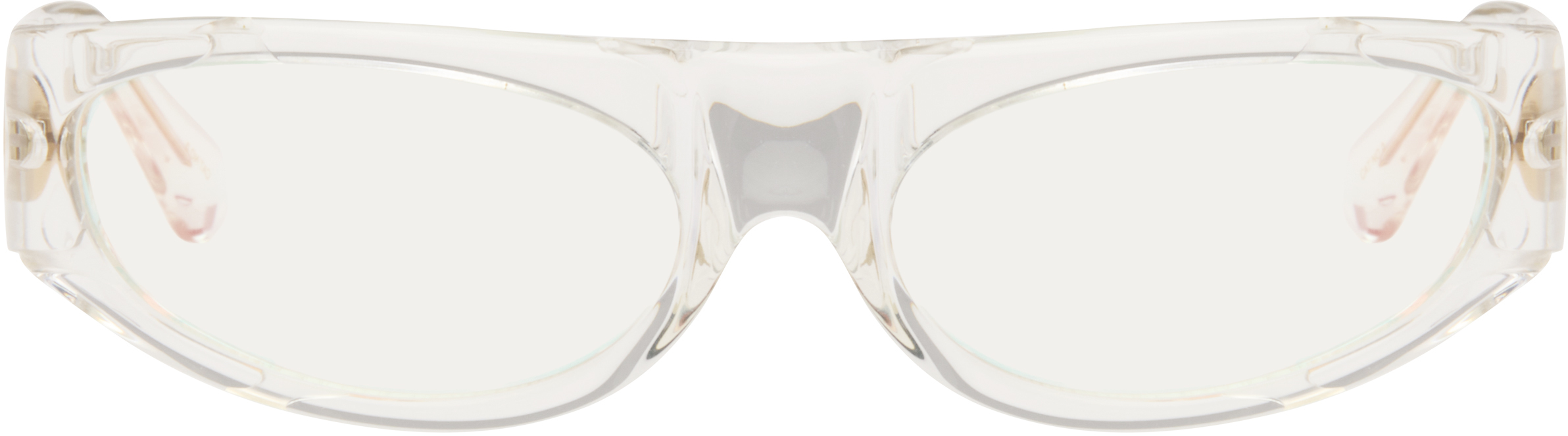 Casablanca Transparent Crystal Sport Sunglasses