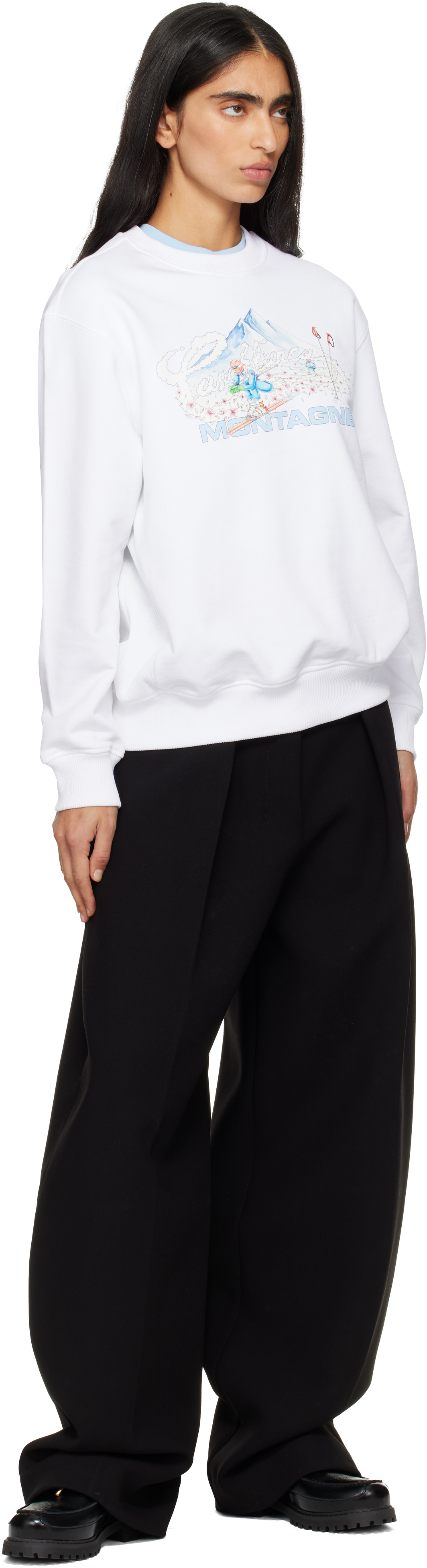 Casablanca Black Leather Boat Shoes In Black