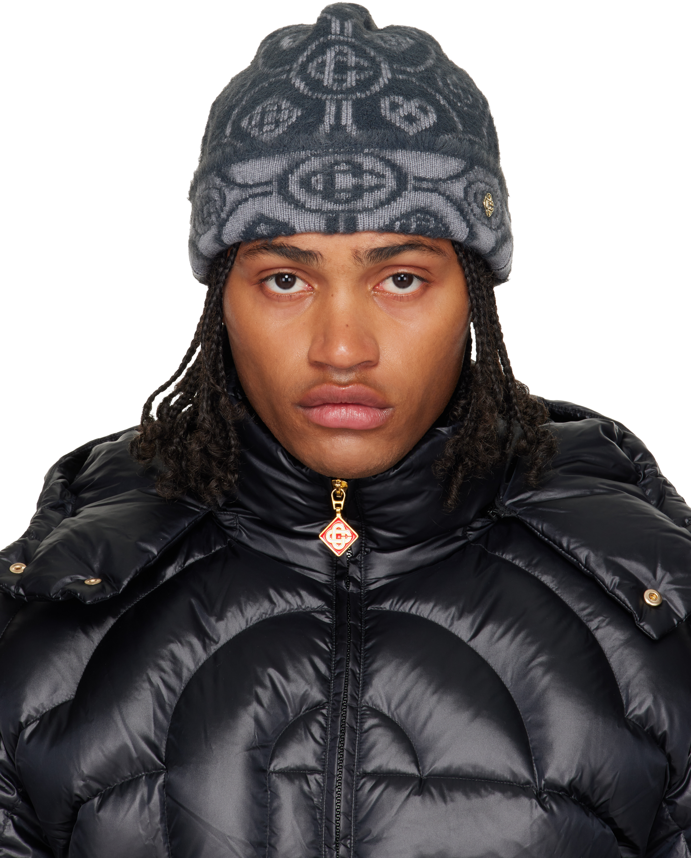 Casablanca Beanie Midnight Gradient Logo Beanie | Casablanca Paris main image 3