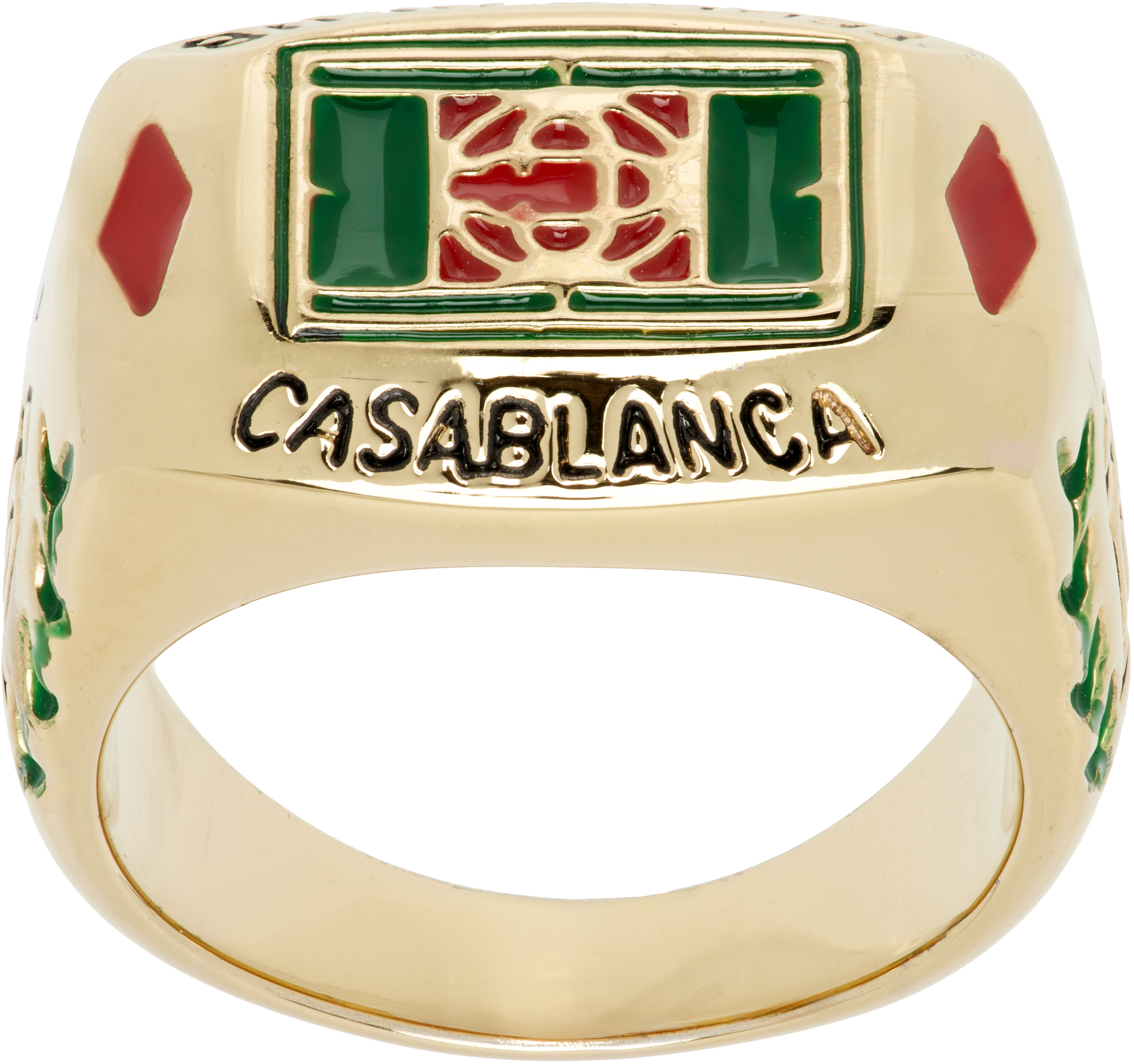 ＜Casablanca＞  RING/リング Lサイズ Casablanca: Tennis Club リング | SSENSE 日本