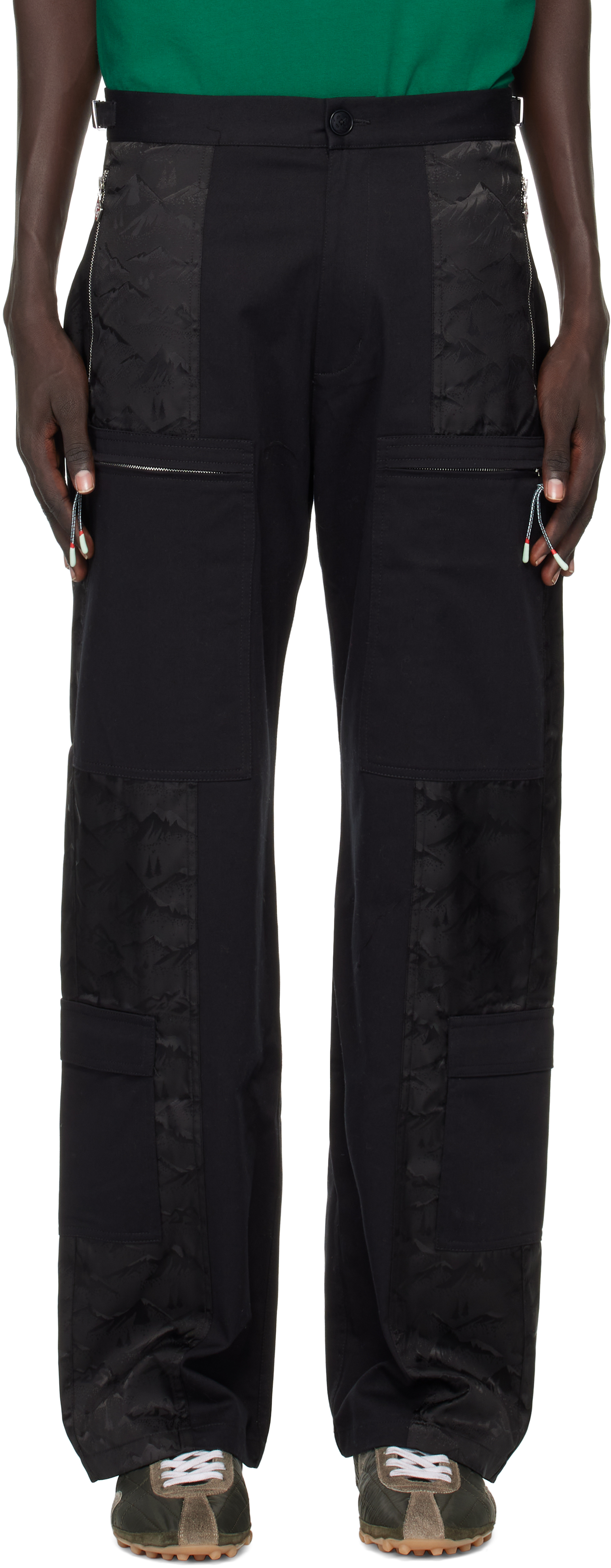 E06535 新品 Casablanca スラックス パンツ 46 カサブランカ CASABLANCA カサブランカ PANTS センタープレス ウール
