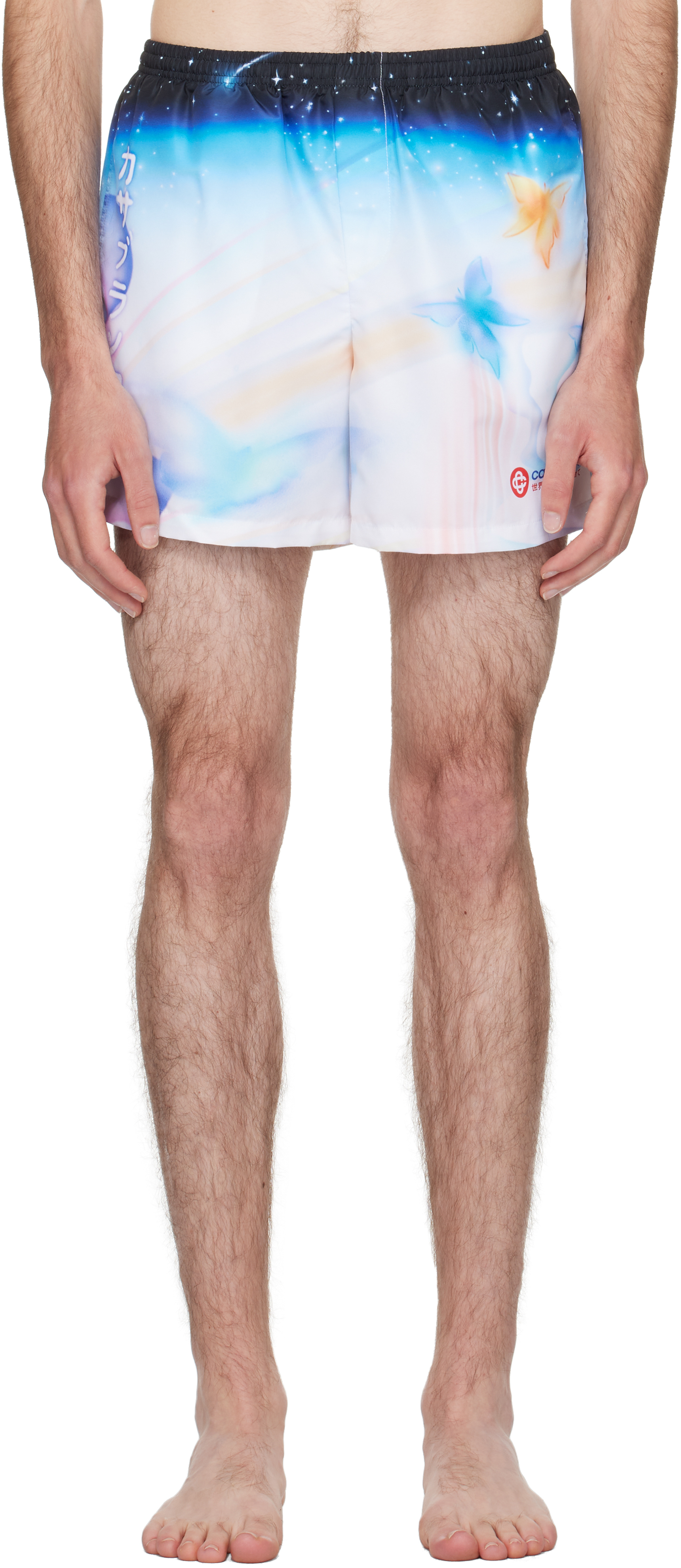 Multicolor Printed Swim Shorts
