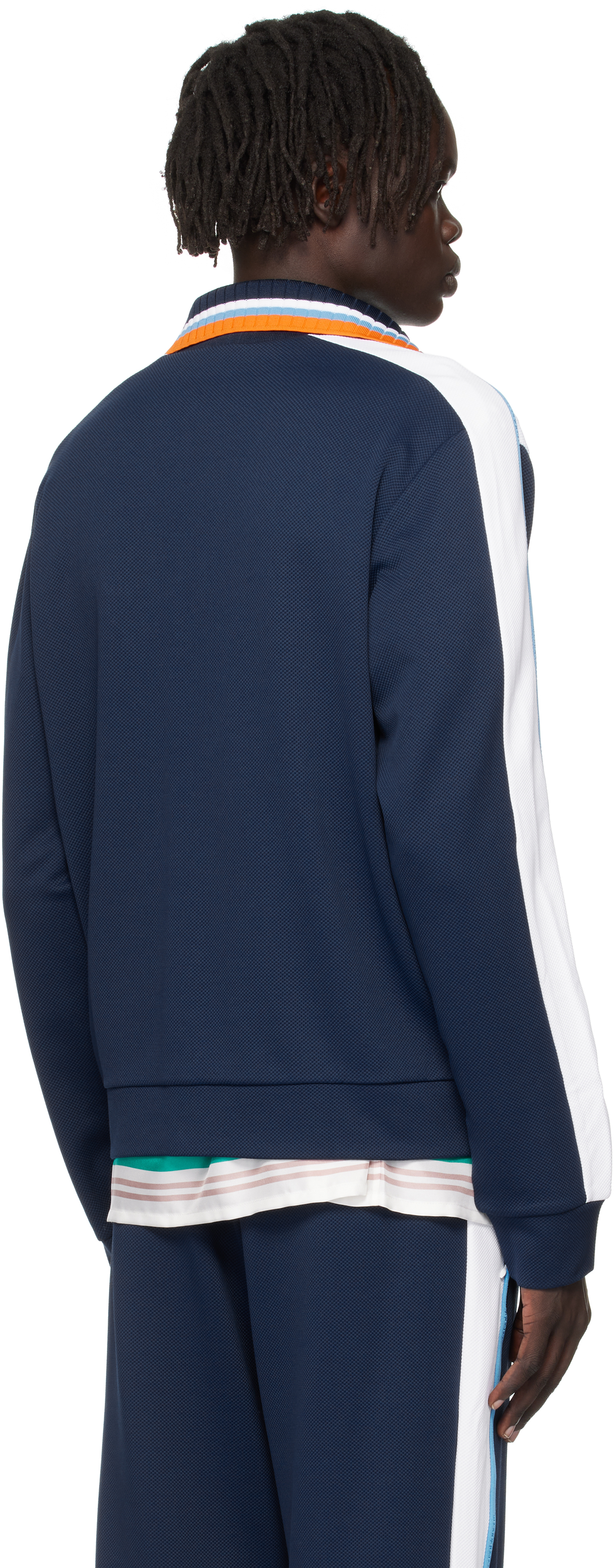 Casablanca Textured Colorblock Track Jacket In Multi