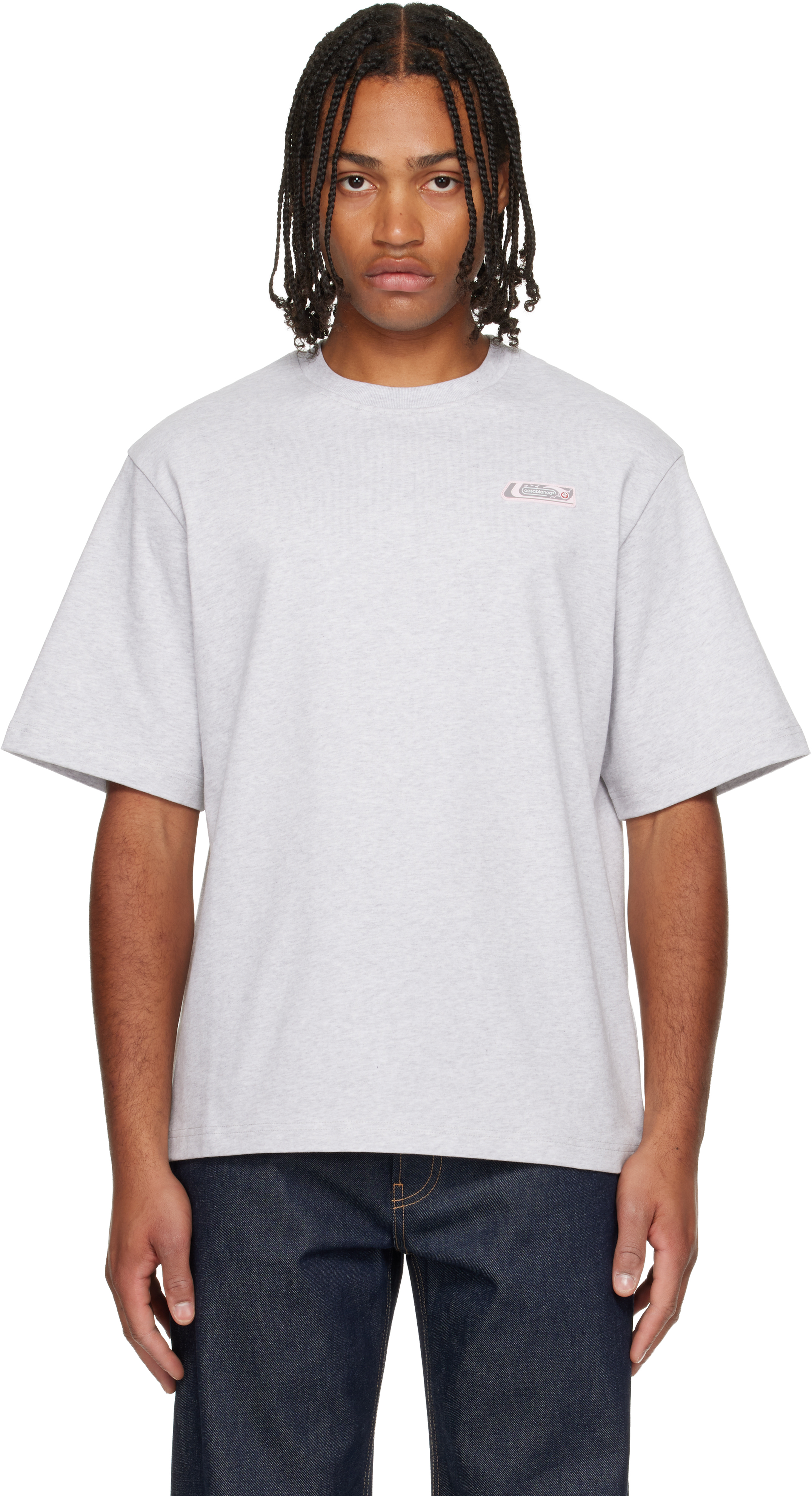 T-shirt De Marque Casablanca - Blanc - Taille M - Coupe Regular - Neuf Avec Étiquettes