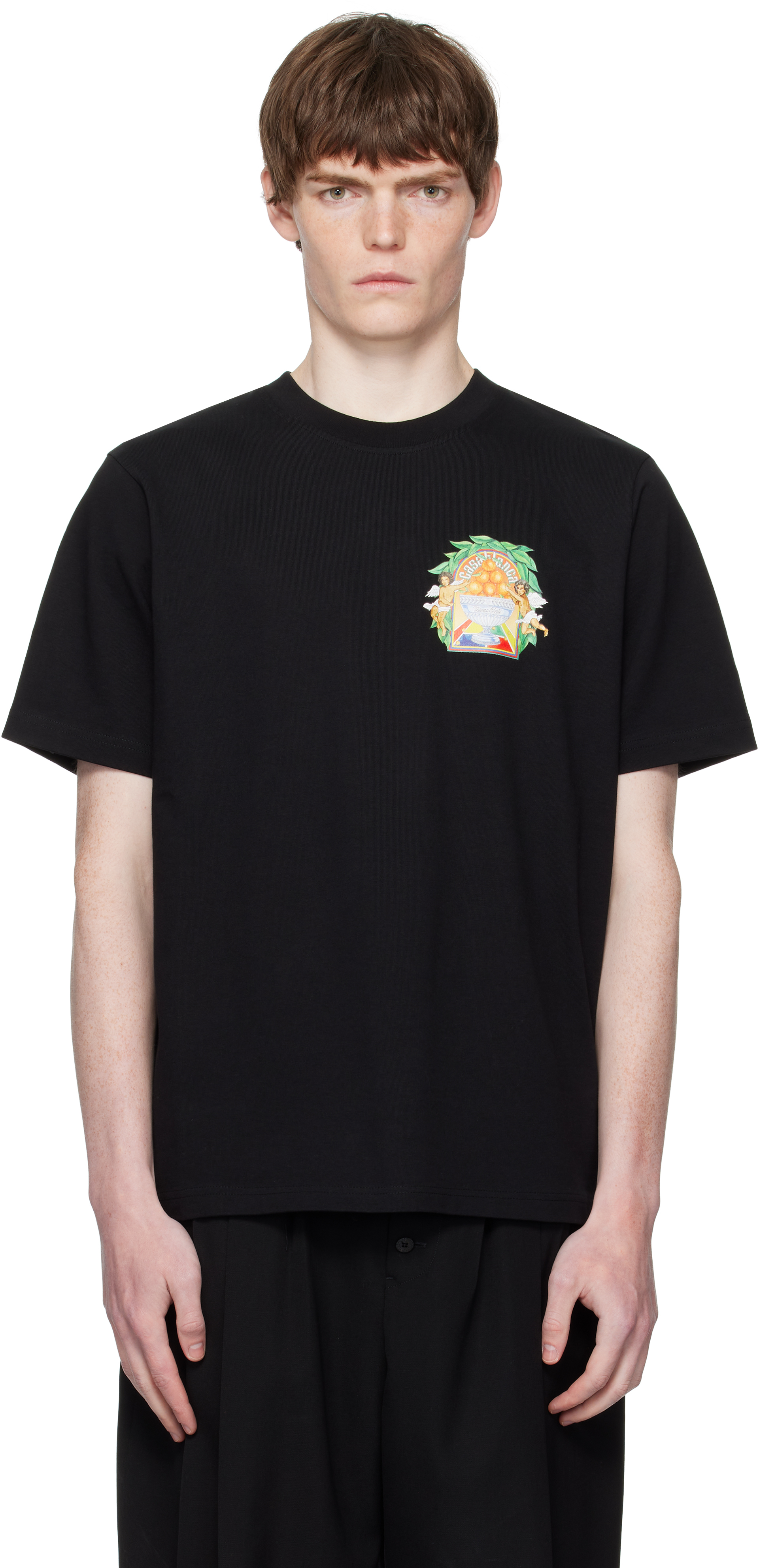 【国内発】CASABLANCA Triomphe D'Orange コットン Tシャツ 国内発】CASABLANCA Triomphe D'Orange コットン Tシャツ