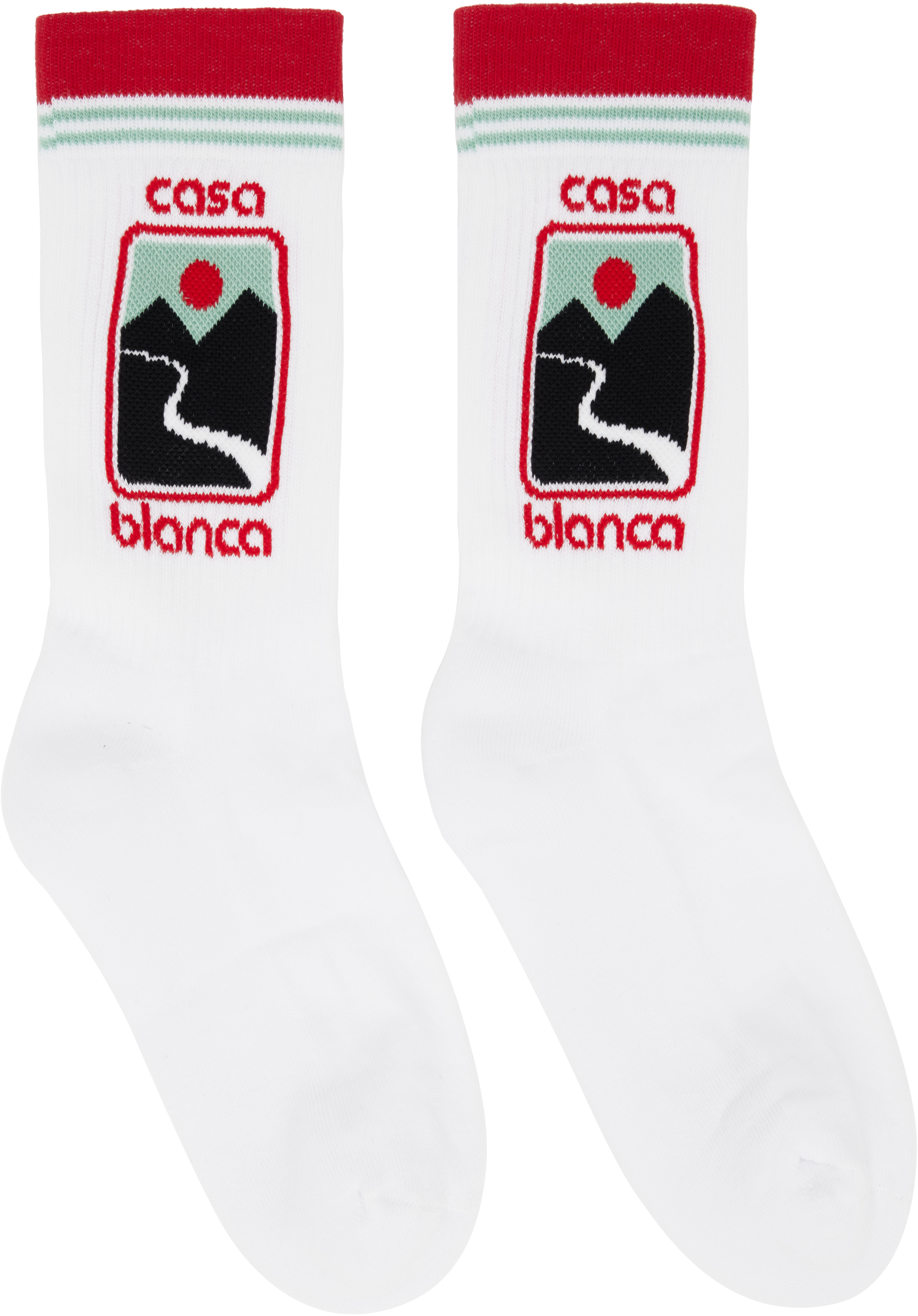 White Sunset Valley Socks
