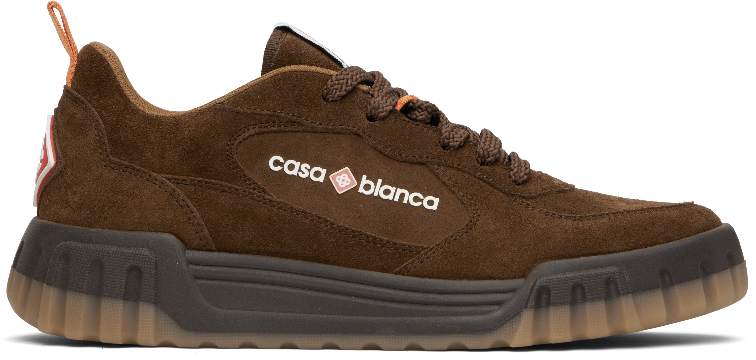 Brown Suede Court Sneakers