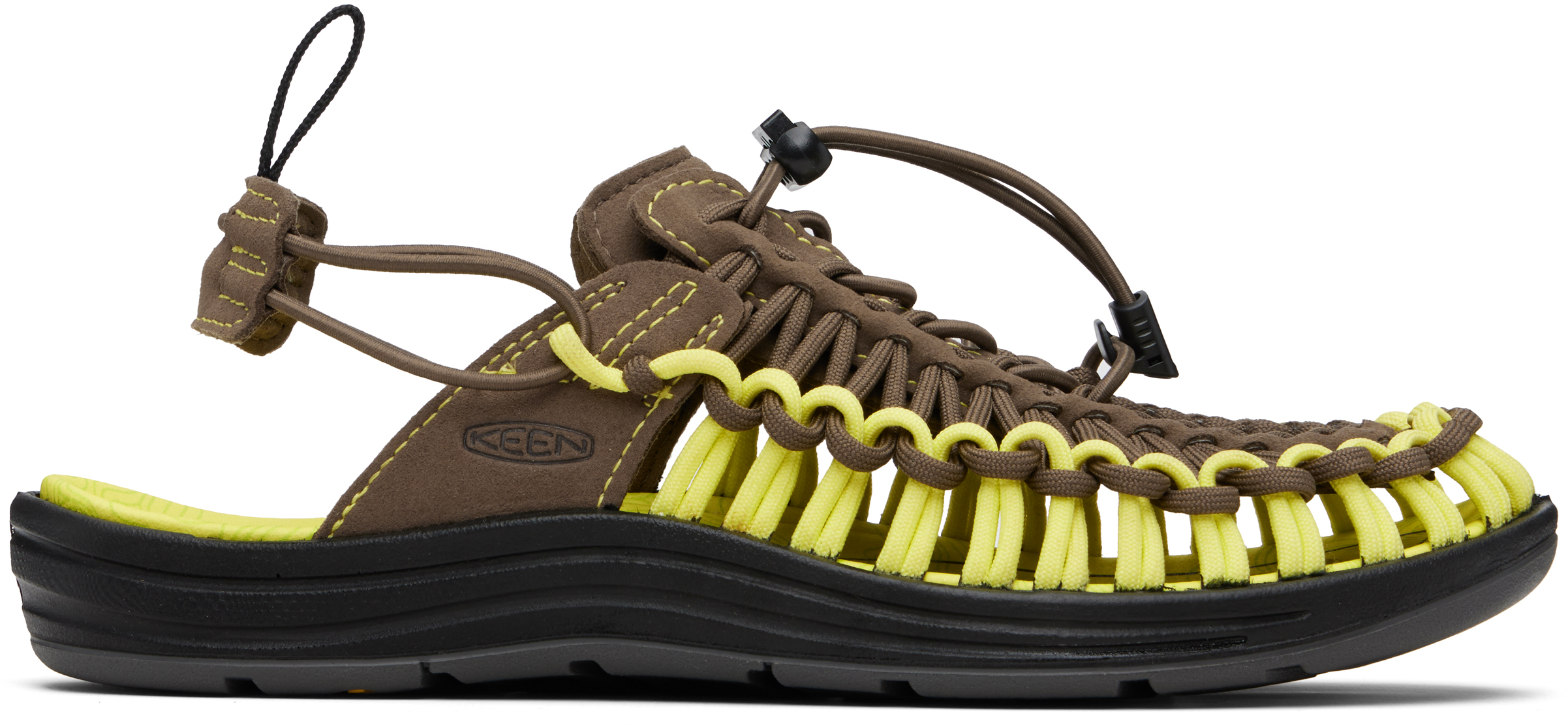 Metalwood Studio Brown & Green Keen Edition Uneek Ii Sandals In Multi