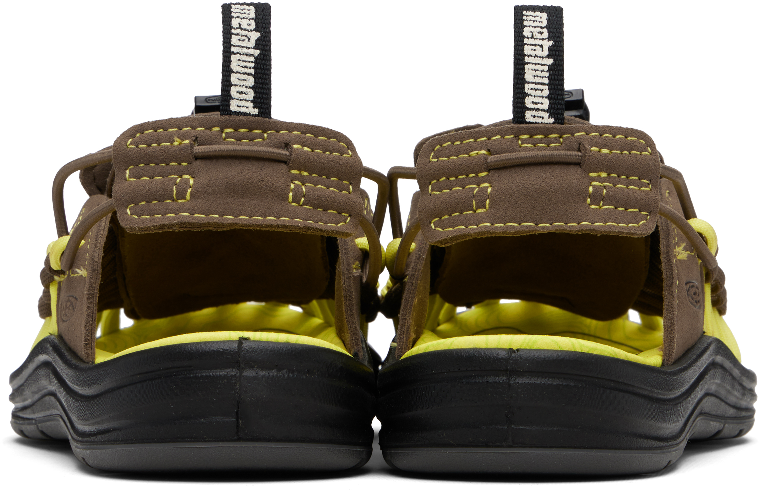 Metalwood Studio Brown & Green Keen Edition Uneek Ii Sandals In Multi
