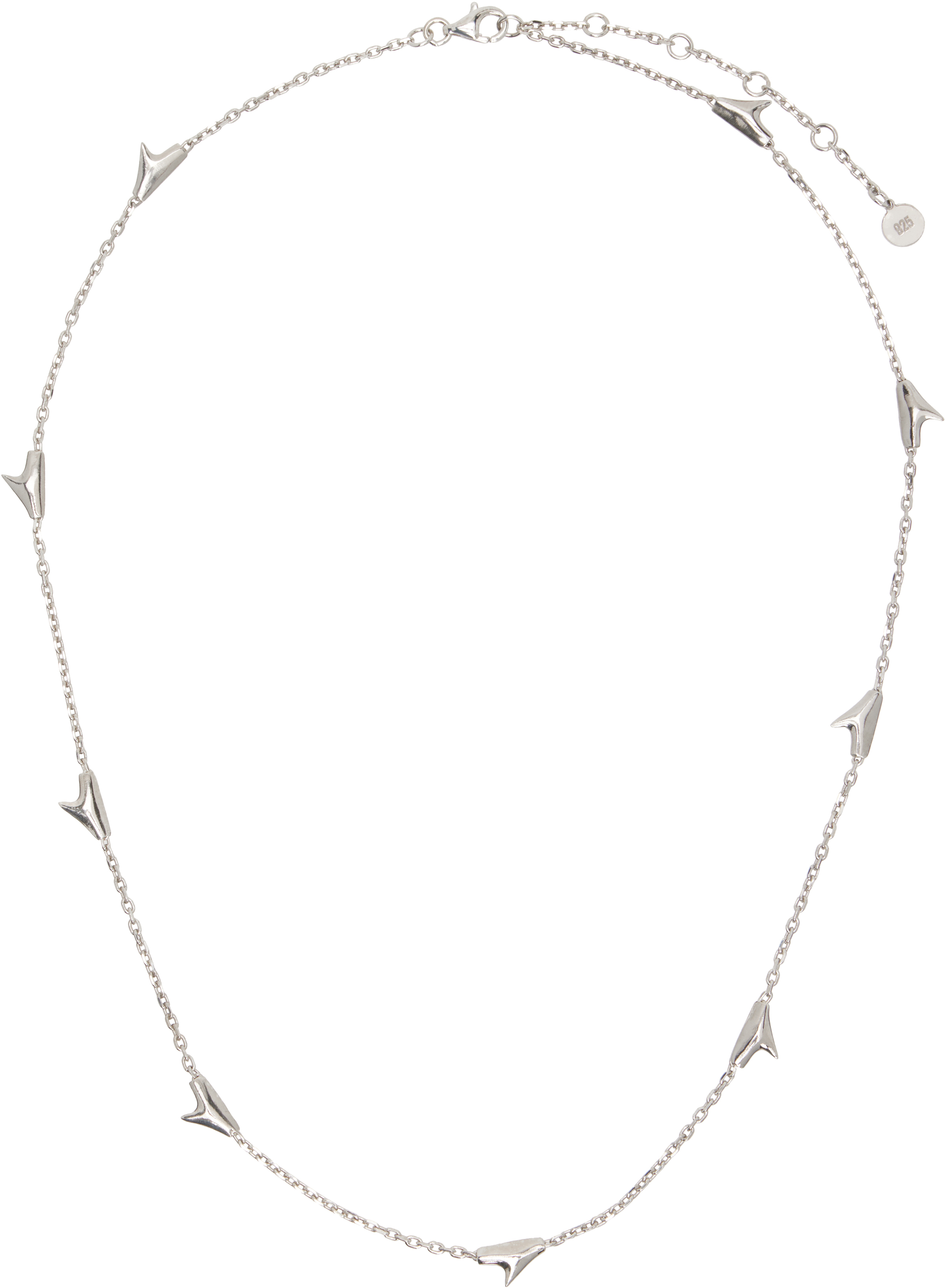 Alan Crocetti Chain Of Thorns Necklace In Metallic