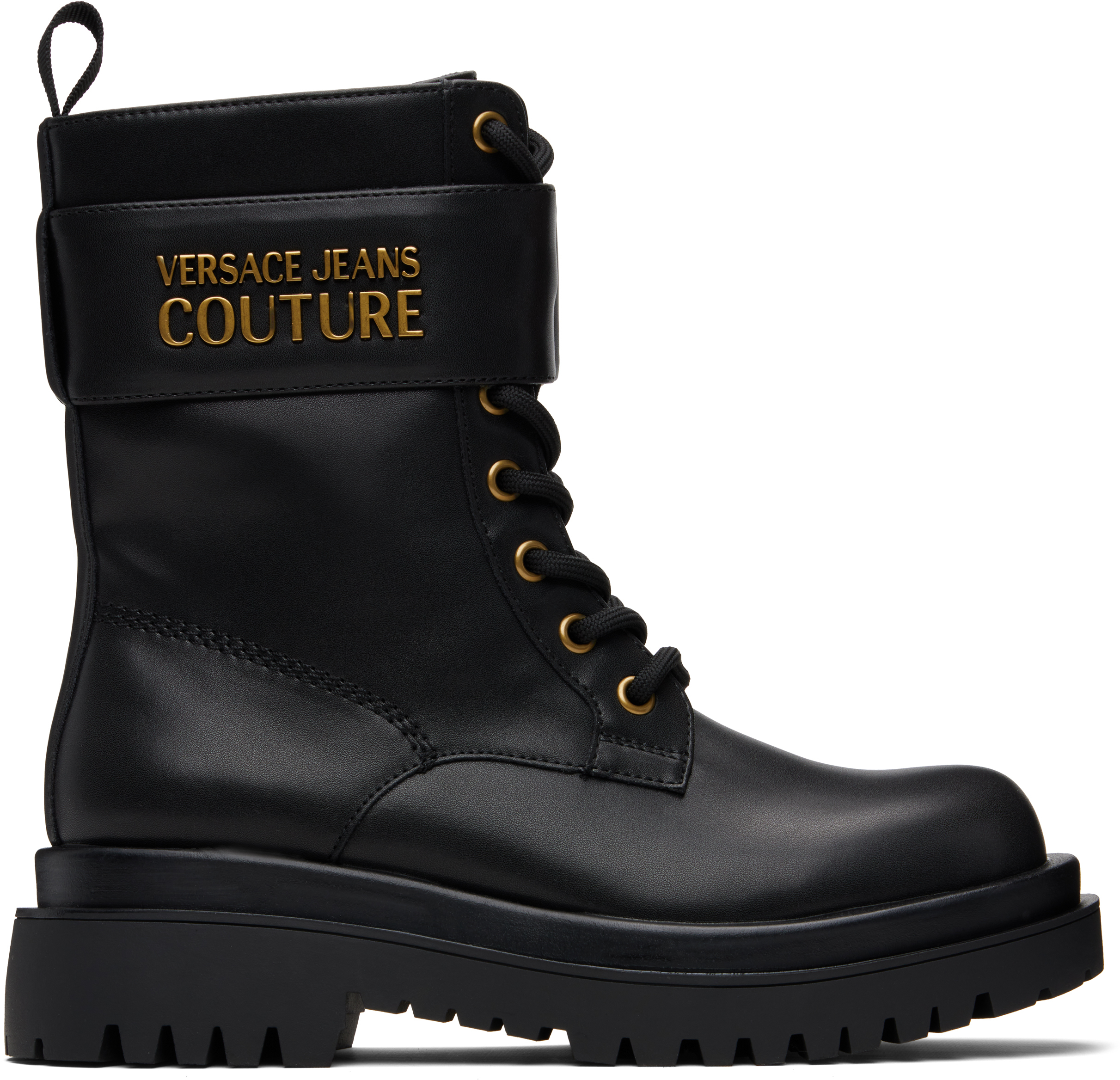 Black Logo Hardware Boots