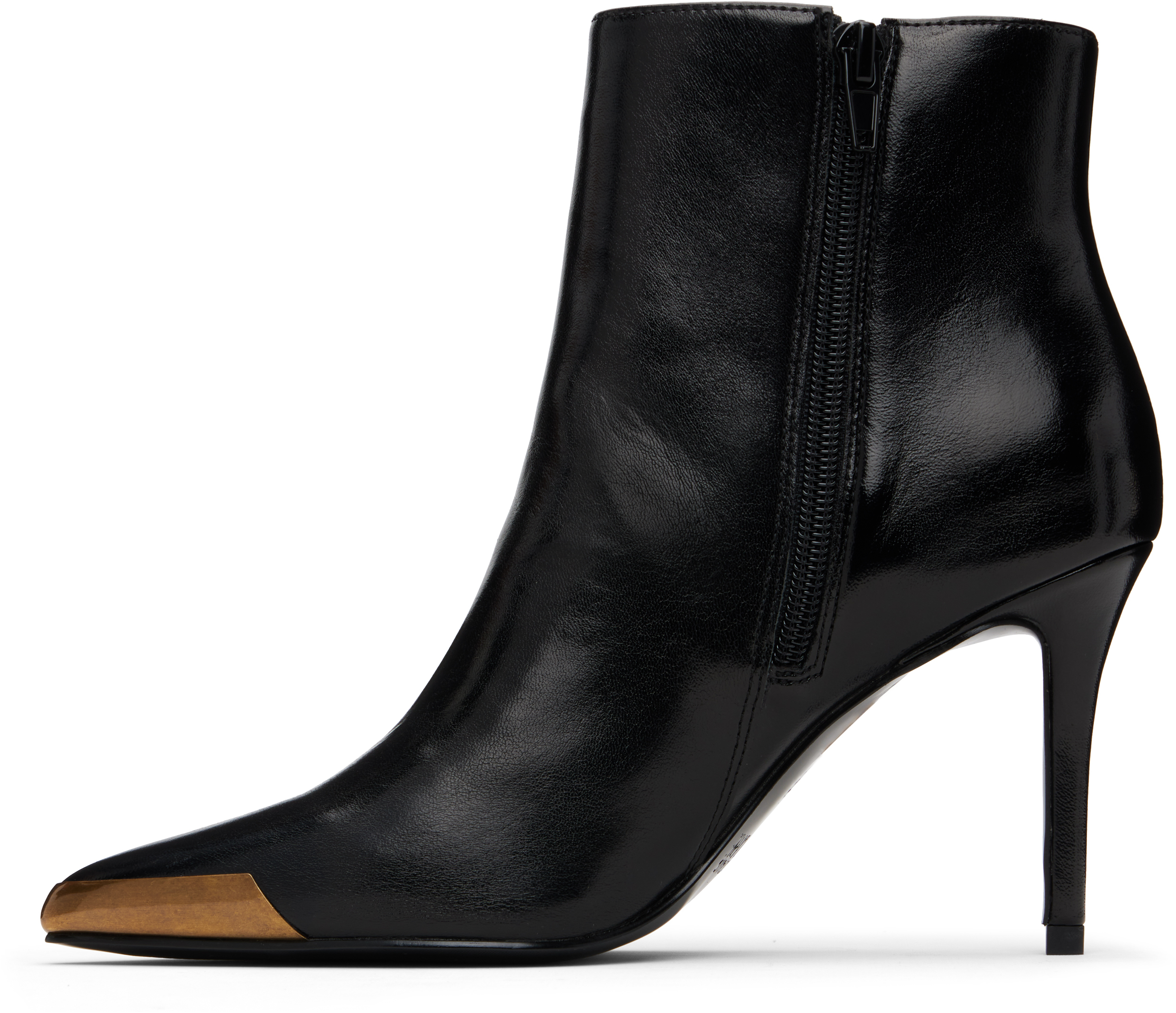 Versace Jeans Couture 90mm Scarlett Buckle-detail Ankle Boots In Black