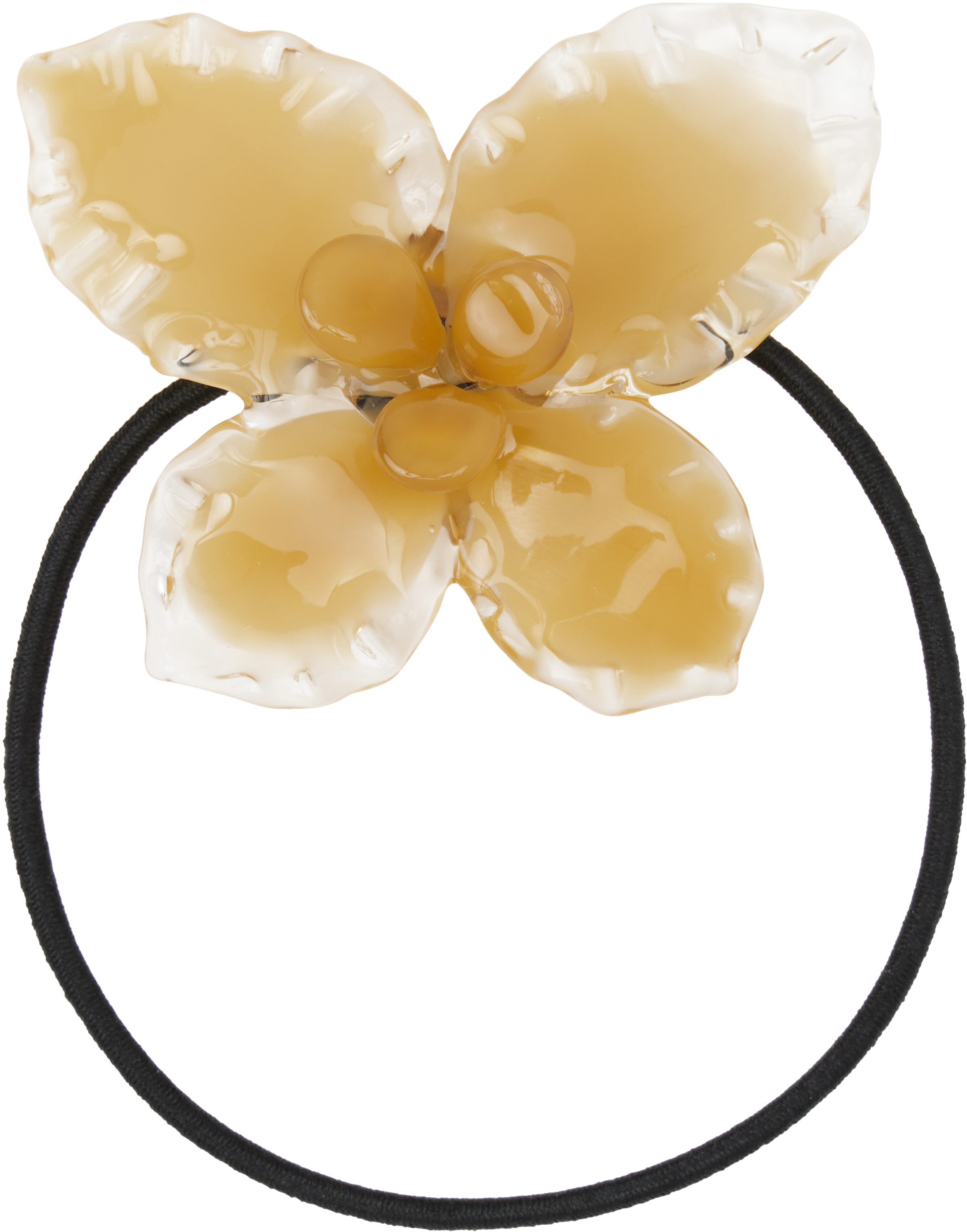 Yellow Fantasy Flower Hair Tie