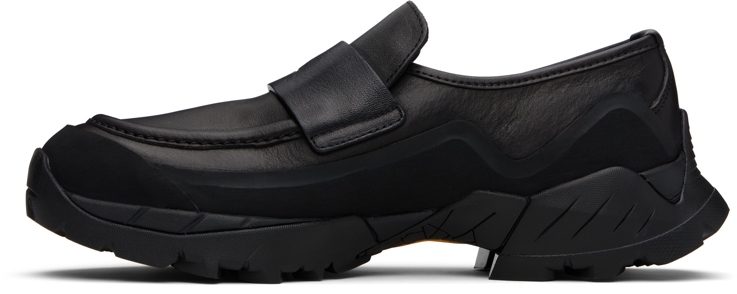 Roa Black Hybrid Loafers In Black