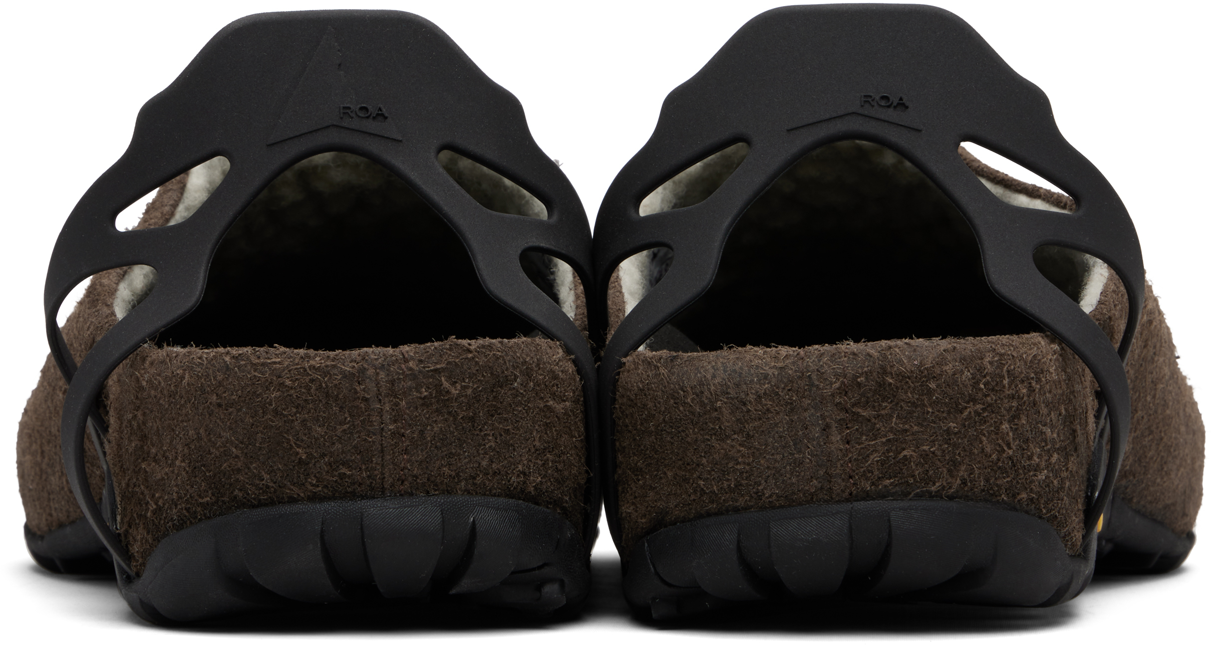 Roa Fedaia Suede Back-strap Mule In Multi