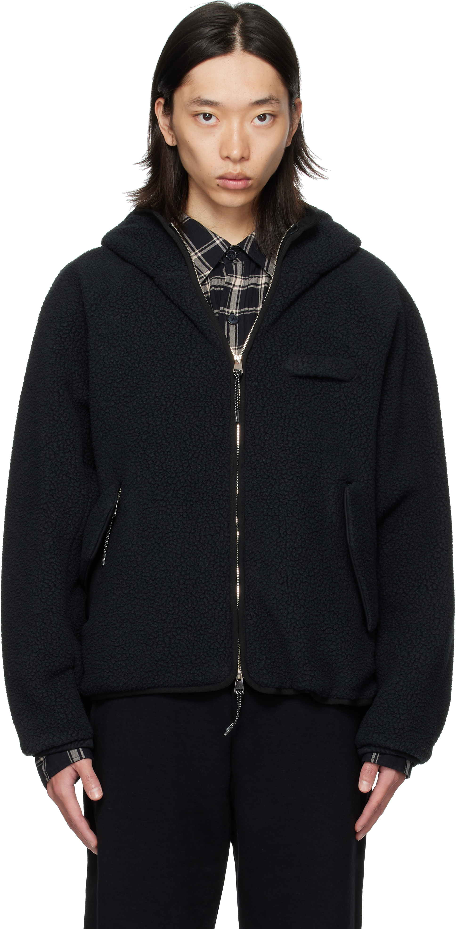 Ouat Black Polar Jacket In Black