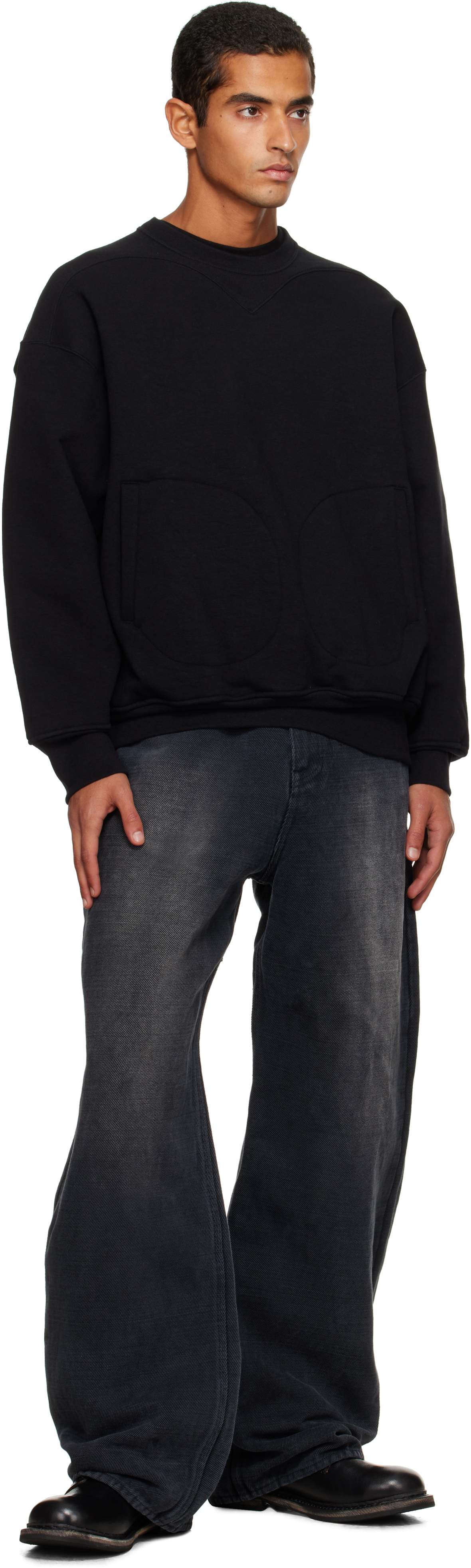 Ouat Black Astro Spalding Sweatshirt In Black