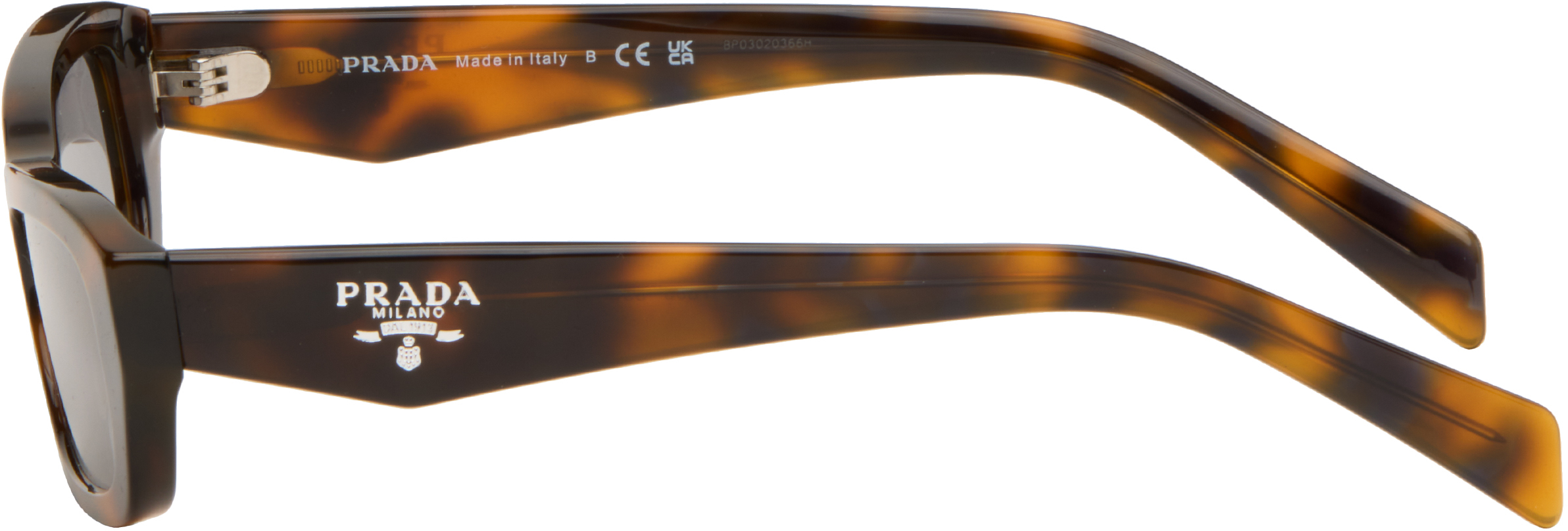 Prada 0pr B06s Rectangular Tortoiseshell Acetate Sunglasses In Multi