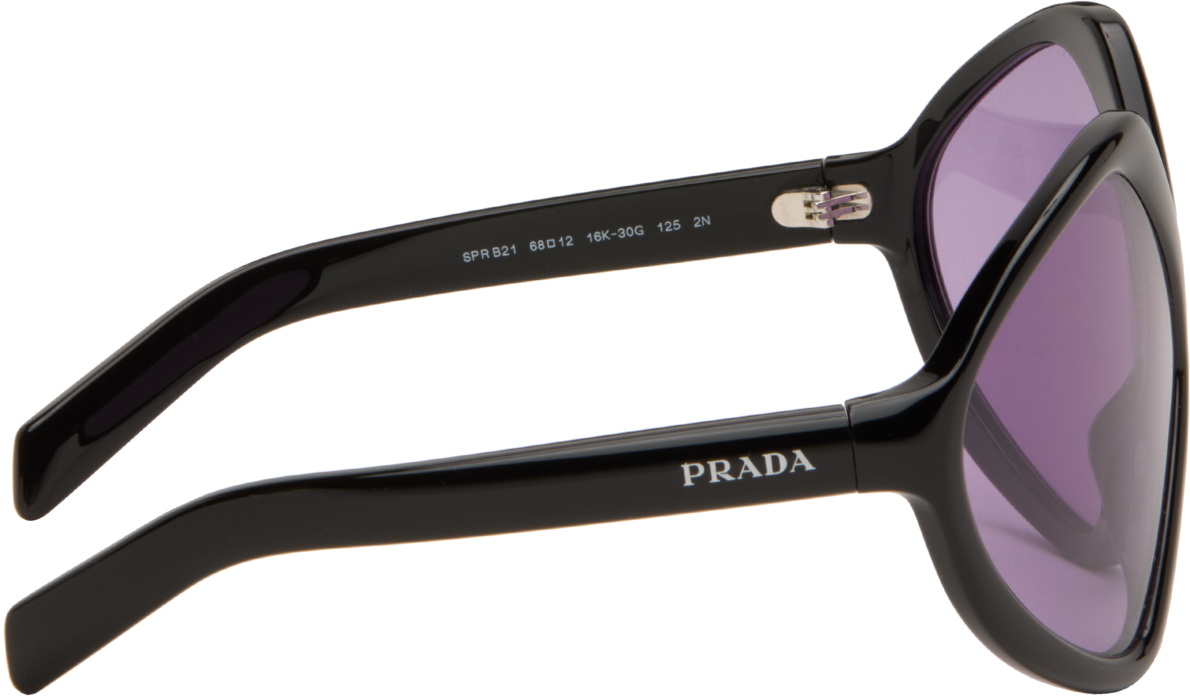 Prada Black Runway Oversized Sunglasses In Black