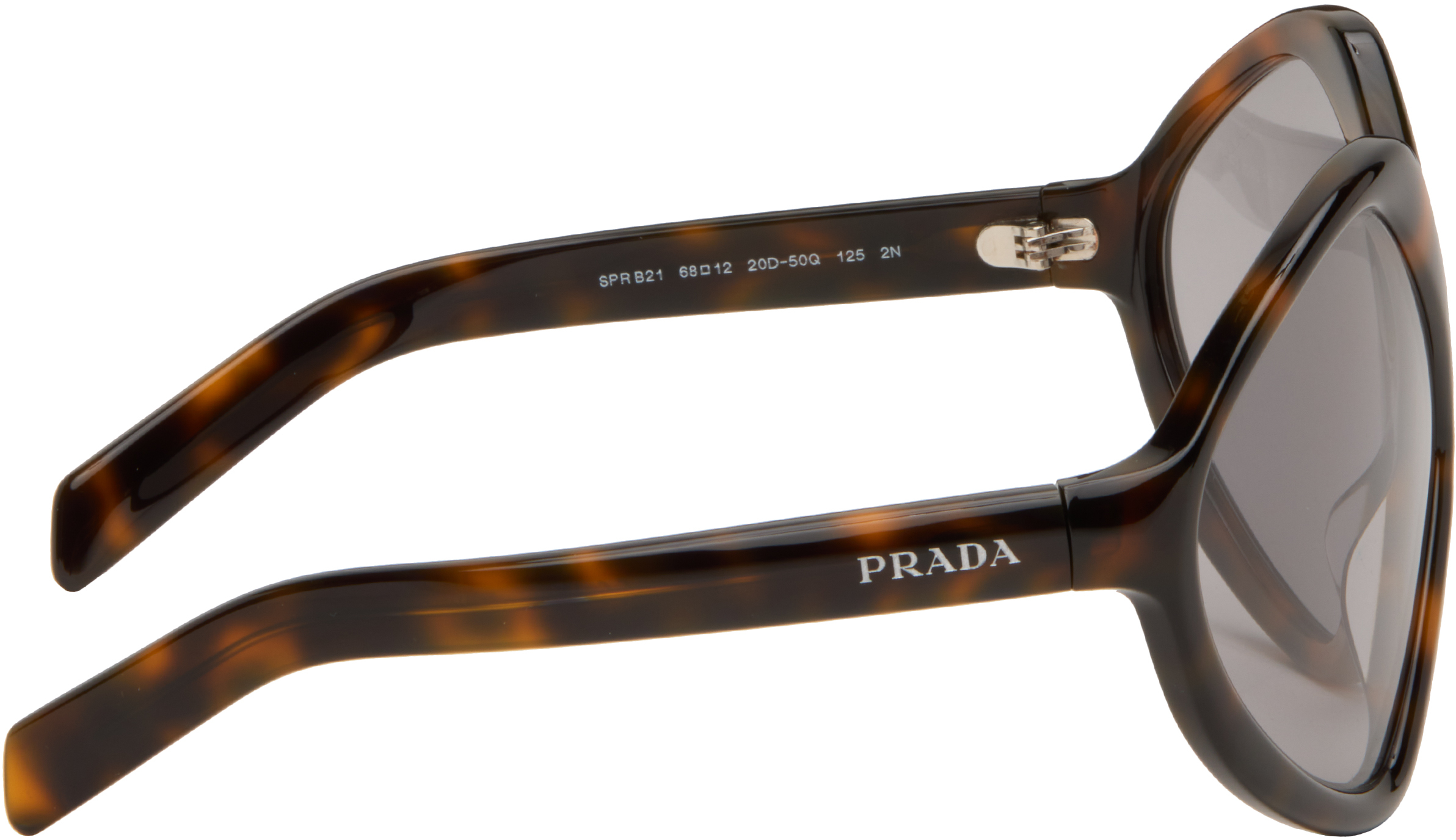 Prada Brown Runway Oversized Sunglasses In Brown