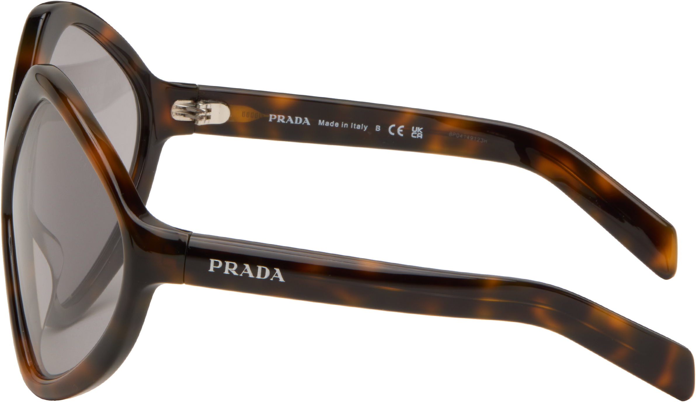 Prada Brown Runway Oversized Sunglasses In Brown
