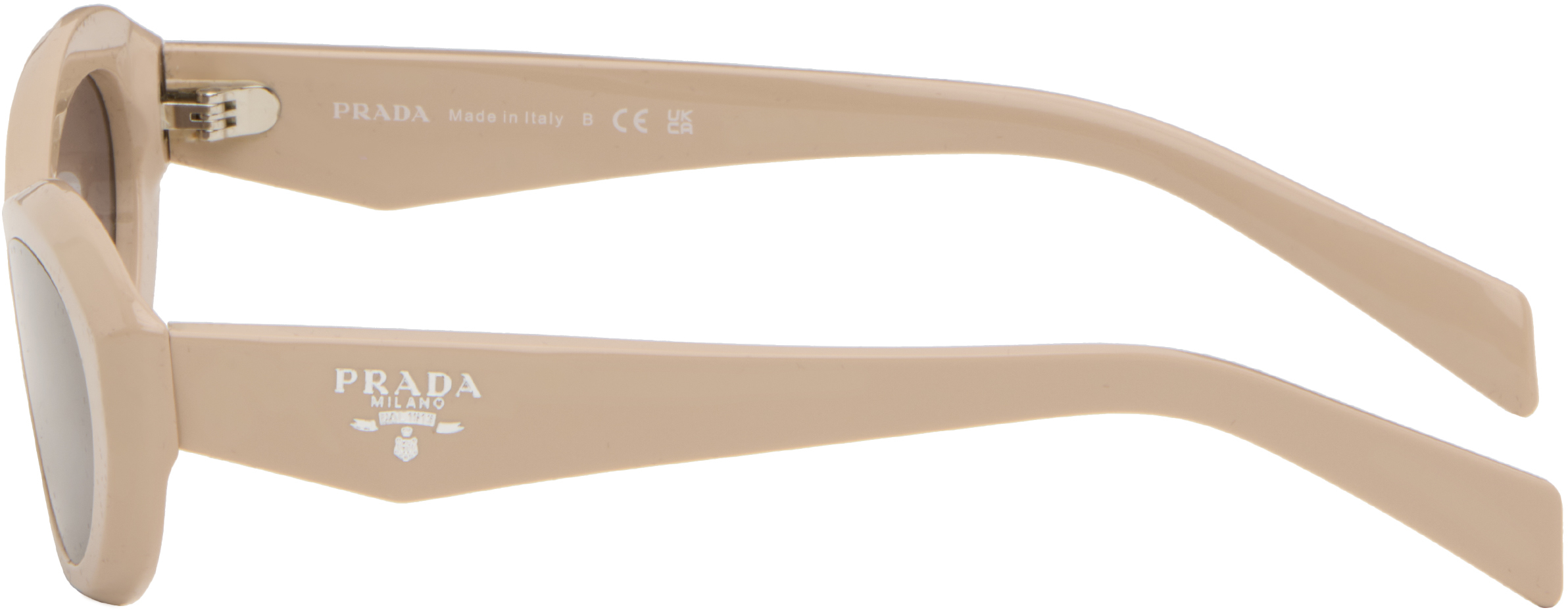 Prada Pink '' Symbole Sunglasses In Metallic